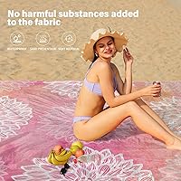 Vista 36 de Beach Blanket Oversized Extra Large 78" X 81",Waterproof Sandproof Beach Blanket 1-7 Adults Lightweight Durable for Travel Camping Hiking Picnic