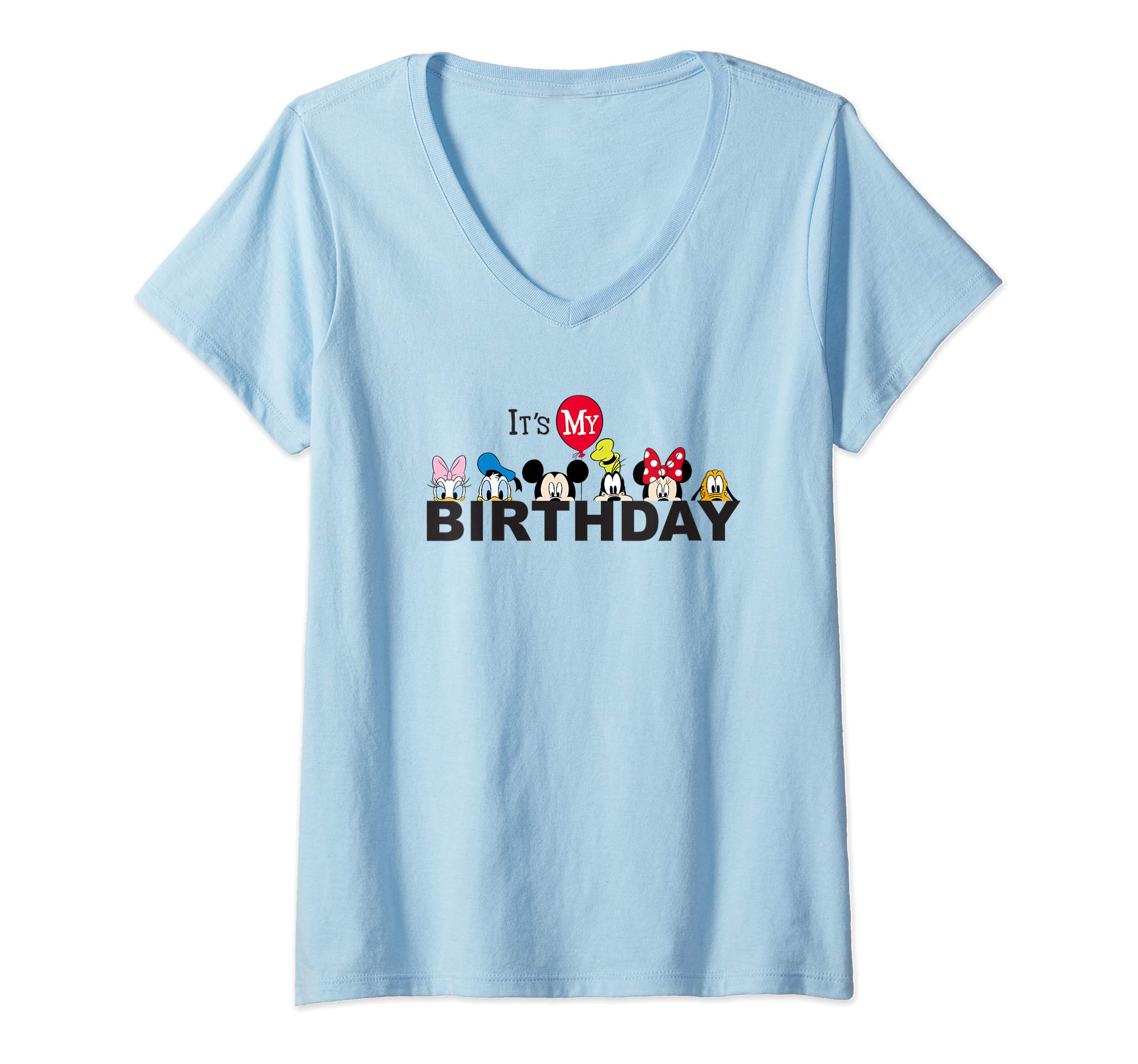 Disney Mickey and Friends It's My Birthday V-Neck T-Shirt