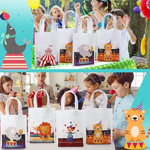 Miniatura 7 de Deekin 24 bolsas de carnaval, bolsas de regalo de carnaval, bolsa de regalo de carnaval, bolsa de regalo de carnaval, no tejida, decoraciones de