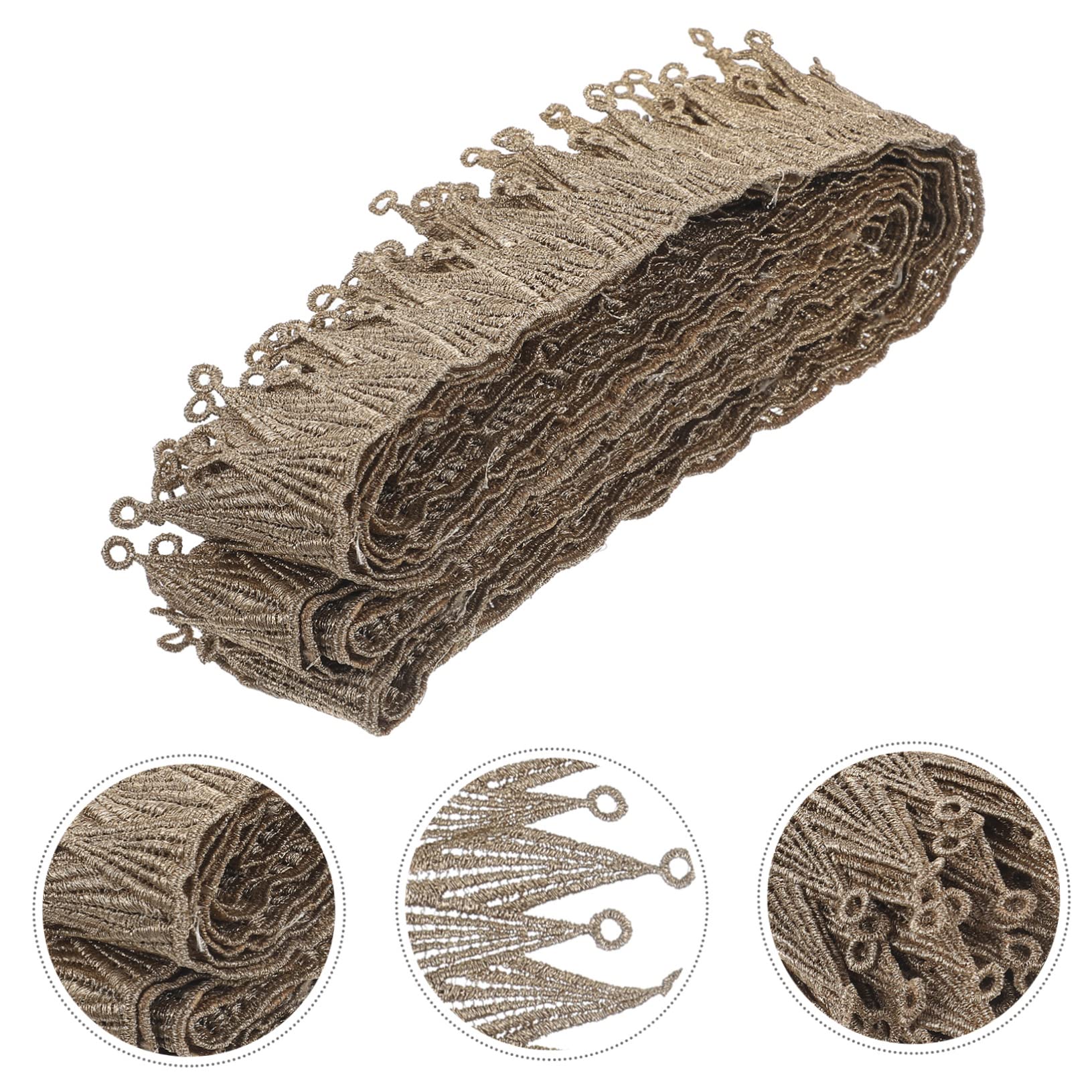 EXCEART Accesorios De Encaje Tela De Encaje Ribete De Tela Ribete Flecos Hogar Diy Diy Para Bodas Vestido De Novia