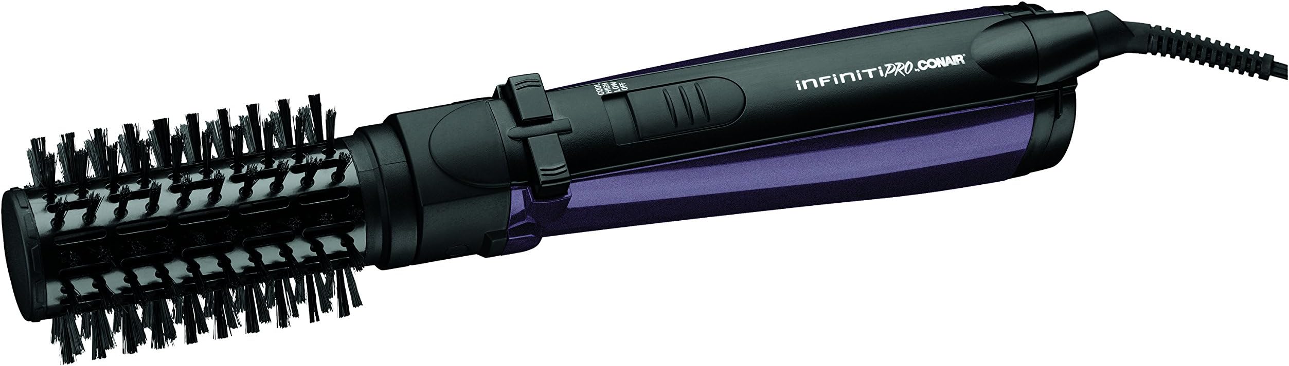 INFINITIPRO BY CONAIR Spin Air Rotating Styler / Hot Air Brush, 1.5 Inch, Plum