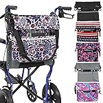 Vive XL Wheelchair Bag - Waterproof, Scratch-Resistant, Double-Stitched, Machine Washable Accessory for Adults, Seniors, 15 Colors - Storage Walker Backpack to Hang on Back of Wheel Chair