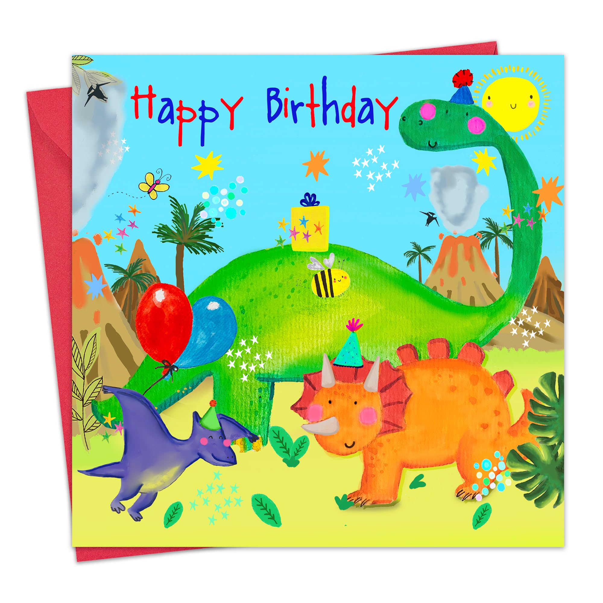 Tarjeta De Cumpleaños Para Niña De 10 Años - Diseño Con Tartas Y Cupcakes, Incluye Sobre Rosa
