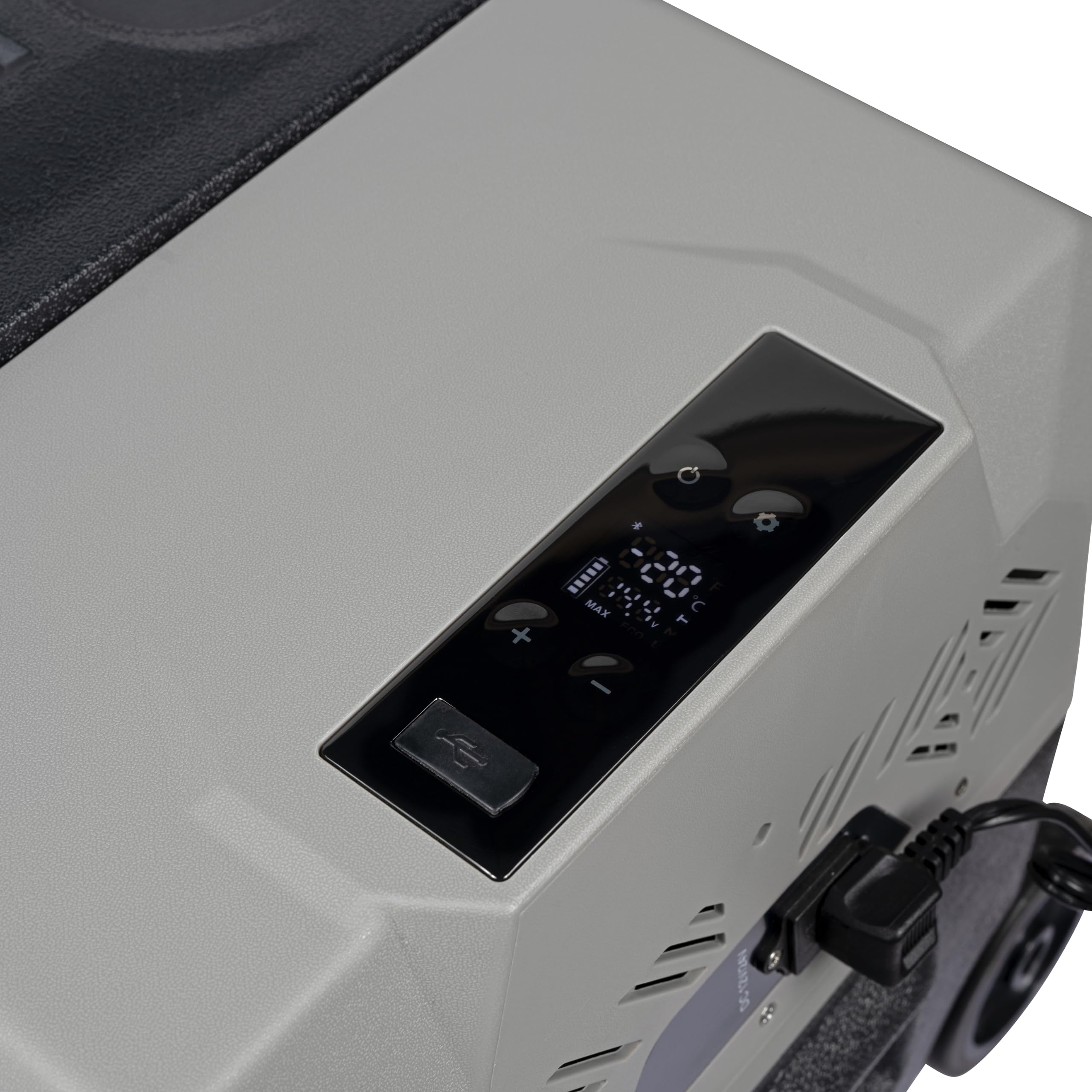 Steamy-E Single Zone 40 Roller, Frigorifero Elettrico a Compressore con Ruote, 12/24V DC e 100-240V AC, per Congelare e Raffreddare da -20℃ a +20℃, Ideale per il Campeggio, 39 Litri, Nero
