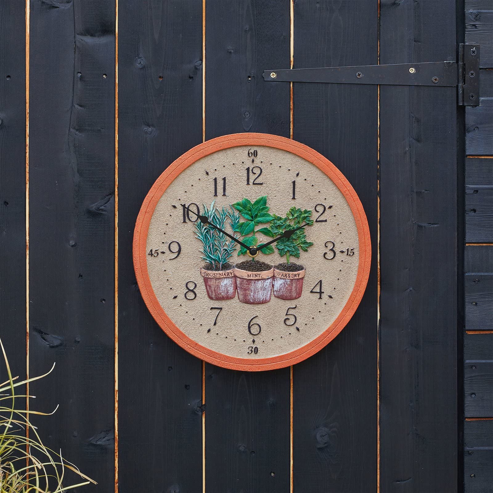 Smart Garden Outside In Herbs Wall Clock