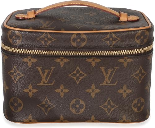 Pre-Loved Monogram Canvas Nice Mini Vanity Brown Mini
