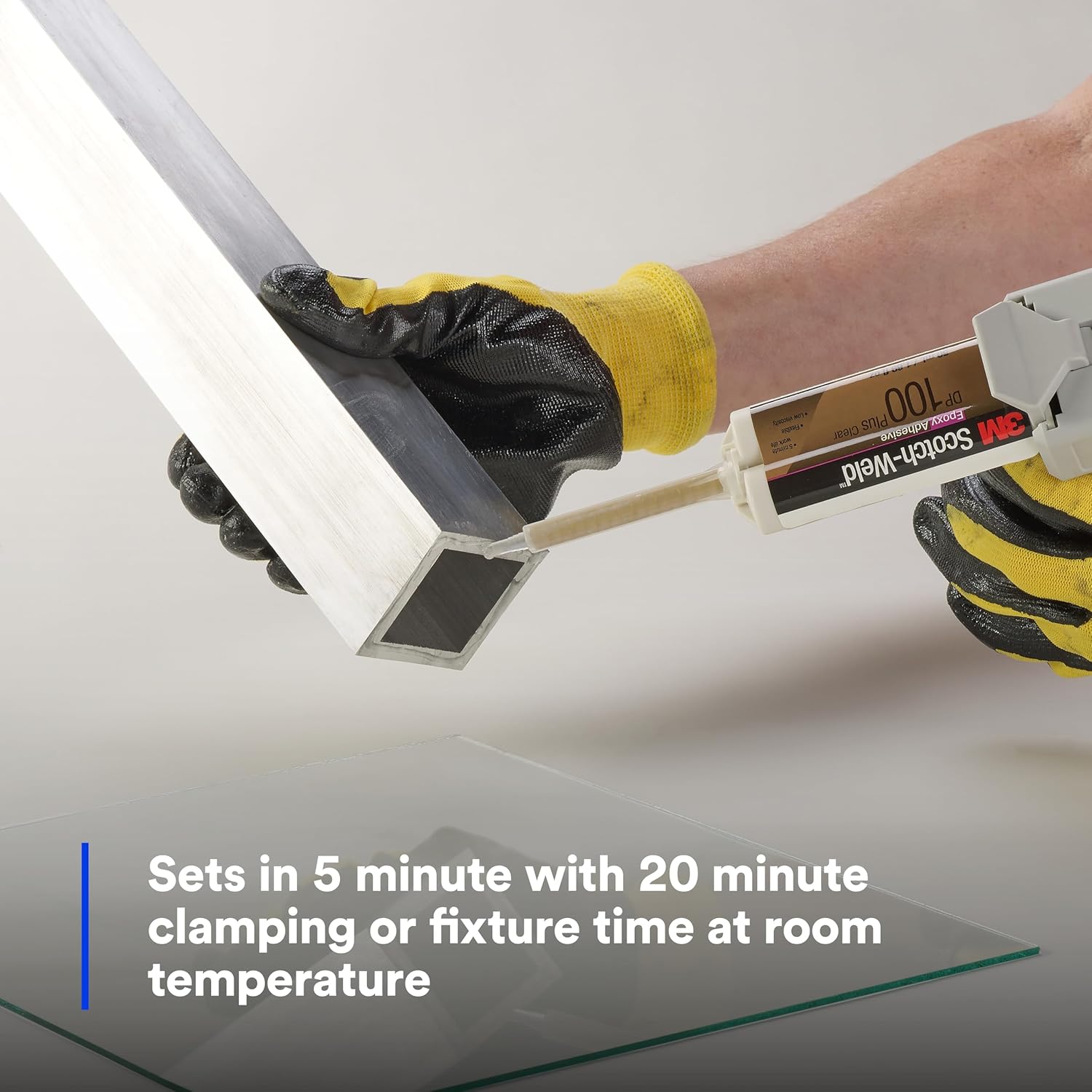 3M Scotch-Weld Epoxy Adhesive DP100, Clear, Two-Part Fast Cure Rigid Epoxy, High Shear Strength, High-Flow, Low Viscosity, Self-Leveling, 200 mL (6.76 fl oz) Duo-Pak