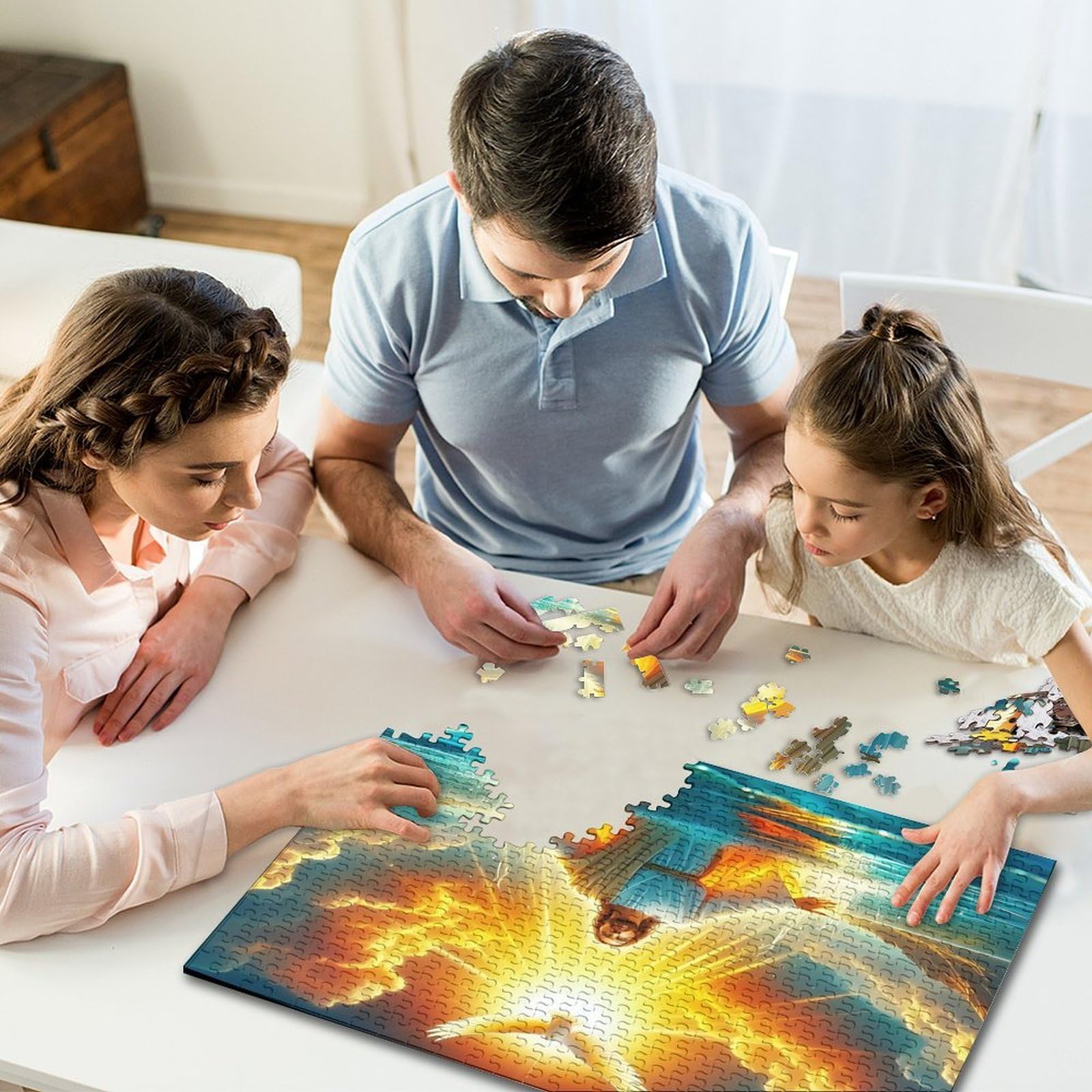 Jesus Religion Puzzle Impossible 1000 sztuk dekoracji domu. Relaks i inteligencja dla dorosłych i dzieci od 12 lat 70 x 50 cm / 1000 sztuk