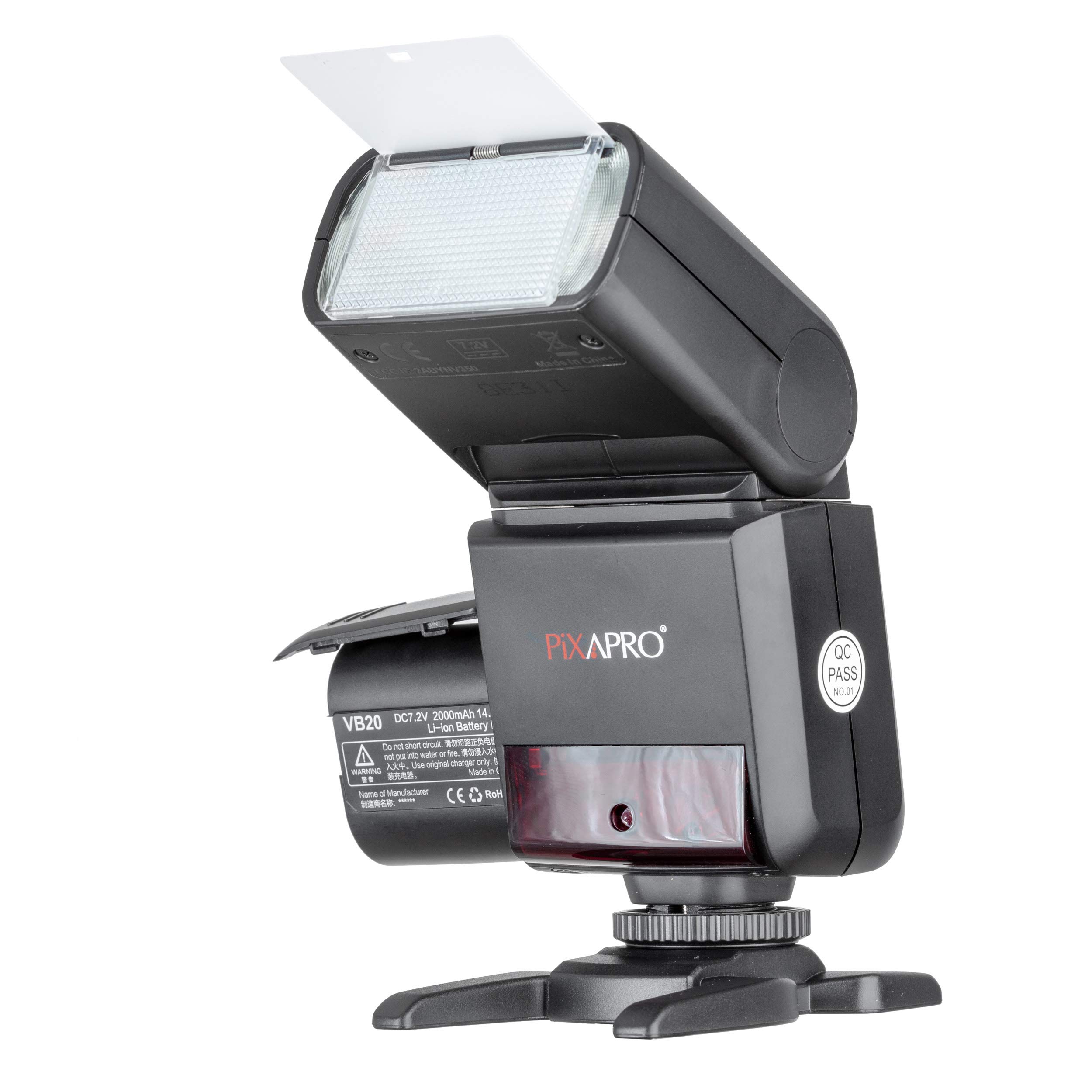 Pixapro LI-ION350 II 5600x Speedlite with Battery Photographic Video Strobe Studio Flash Godox VING350 II Portable Proffessional Photography Lighting LED (Compatible with Olympus/Panasonic)
