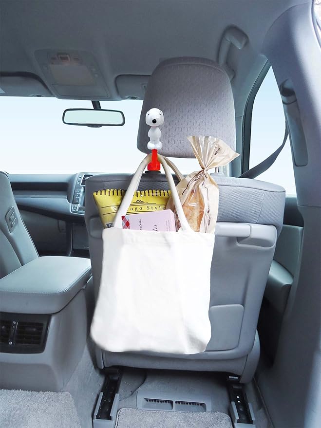 Amazon 明邦 ヘッドレストフック スヌーピーsn53 ポケット ケース カバー 車 バイク