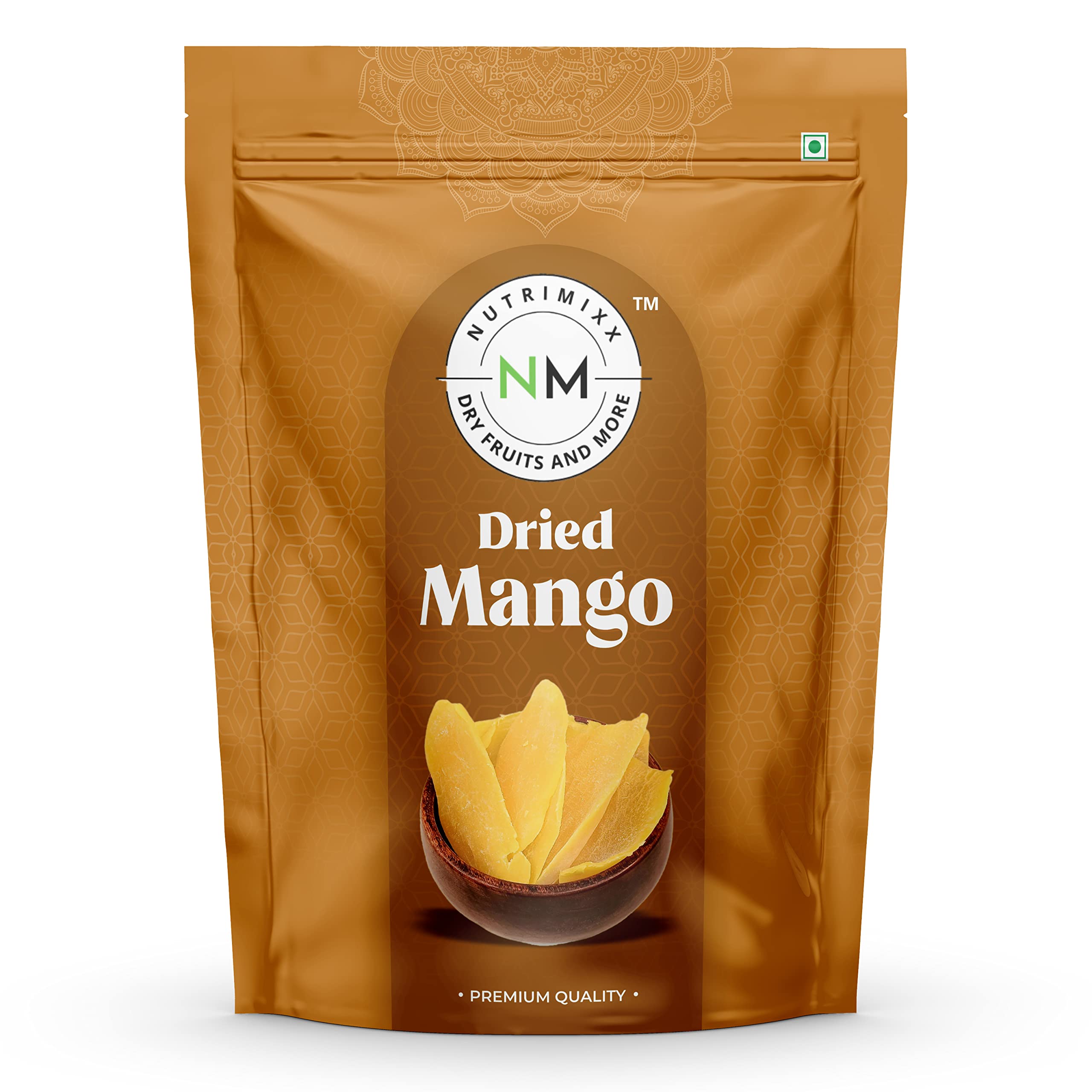 Nutrimixx Dried mango 250g 100% natural and no artificial color no preservatives (250)