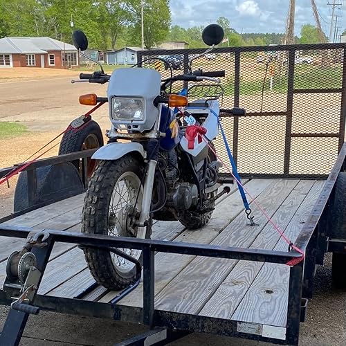 Miniatura 4 de Anclajes de amarre para anillos en D de 38 pulgadas, color negro, paquete de 4