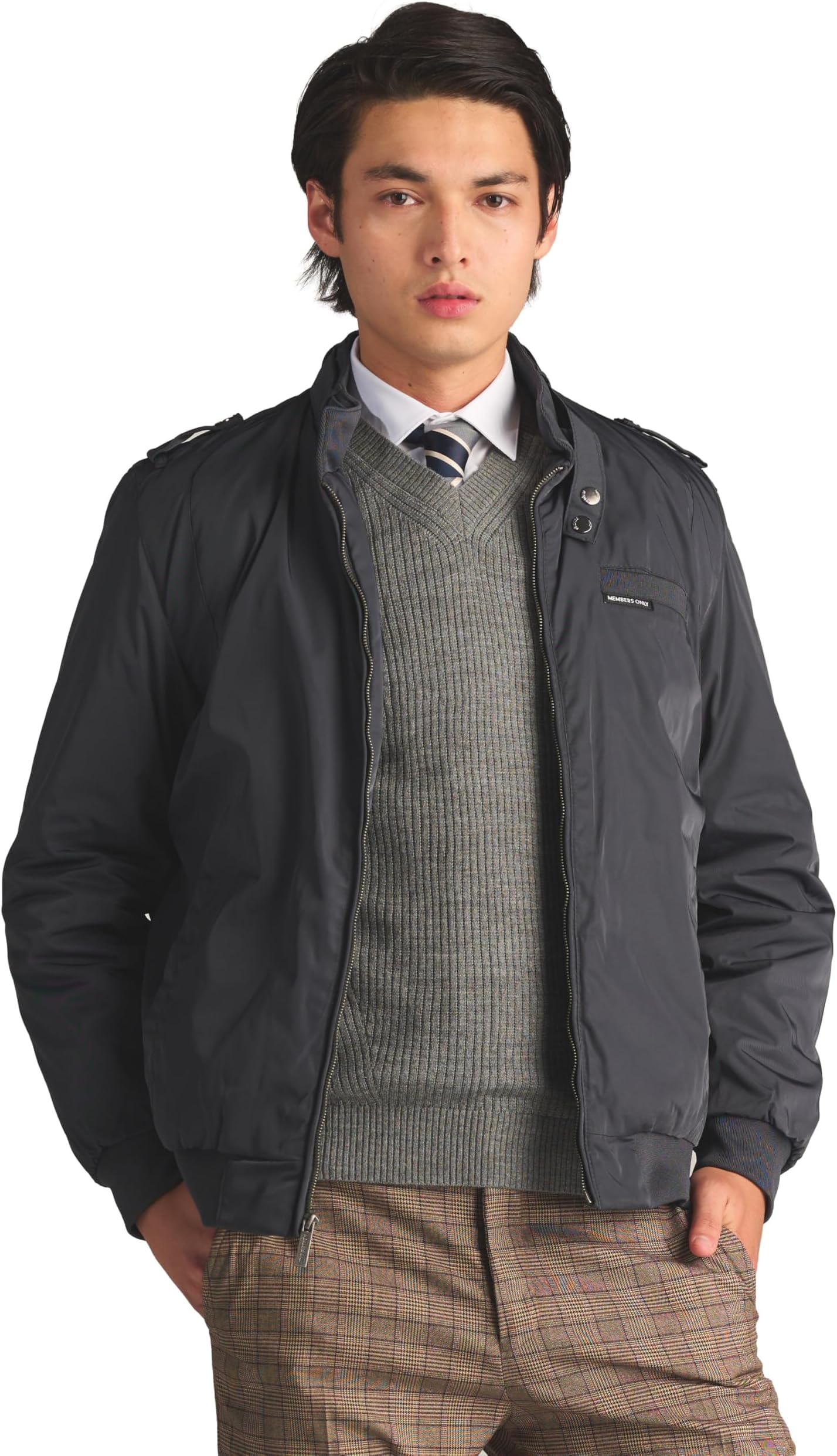Men's Iconic Racer Quilted Lining Jacket |Slim Fit|