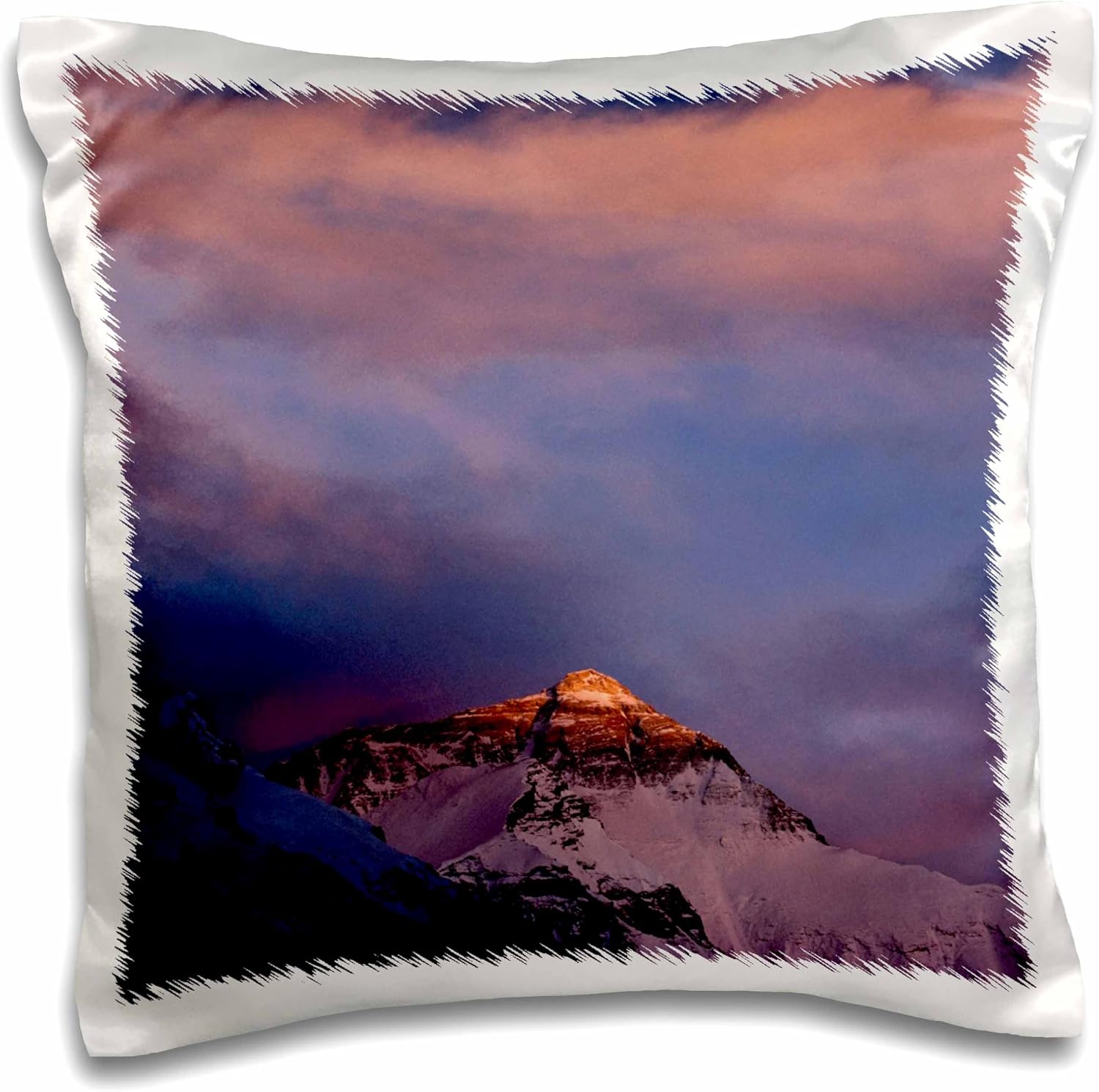 3D Rose pc_73701_1 "Sunset On Mt. Everest-Tibet-China-As07 Ksu1318-Keren Su Pillow Case, 16" x 16"