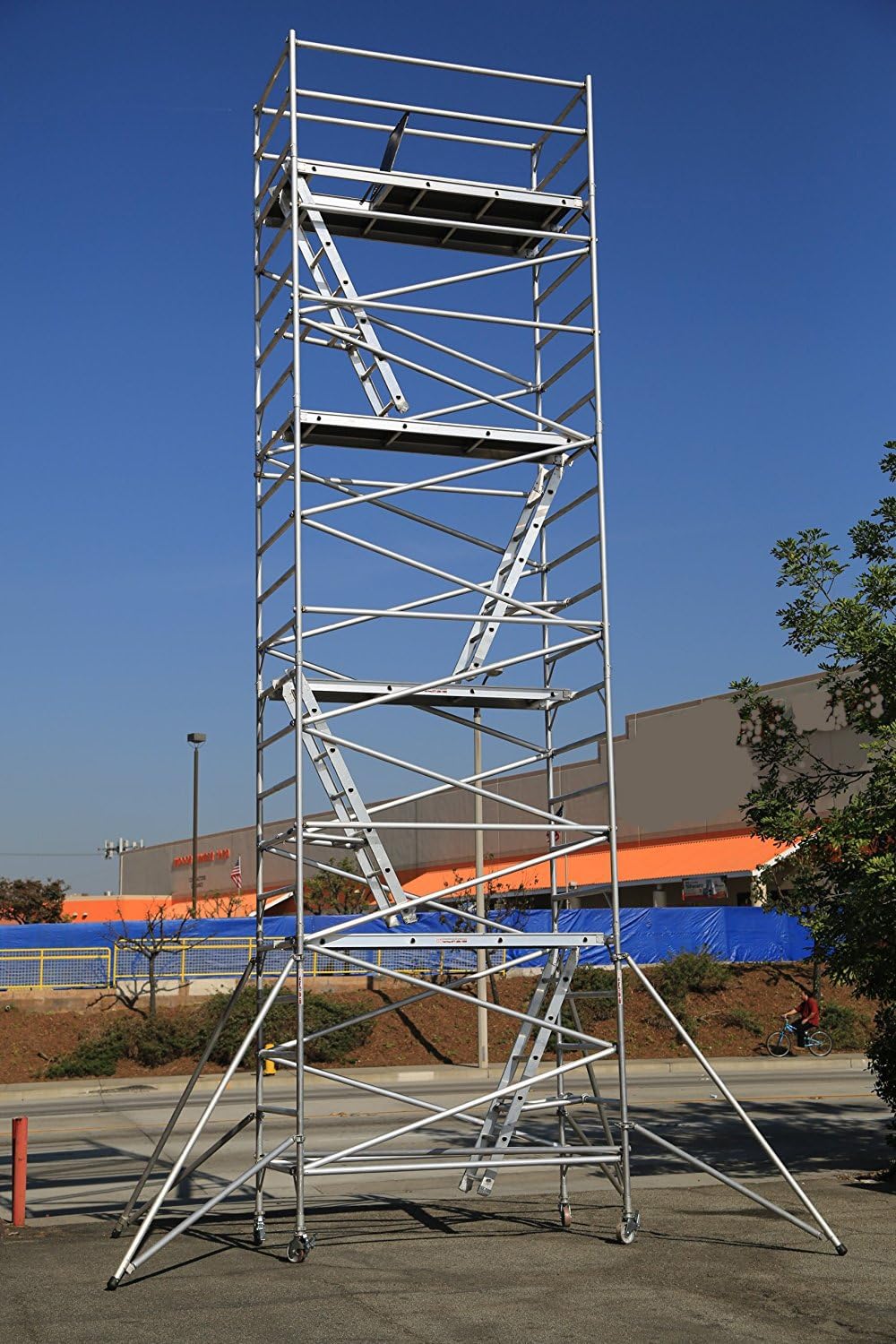 27 Feet Deck High Industrial Heavy Duty 2"Aluminum Utility Scaffolding