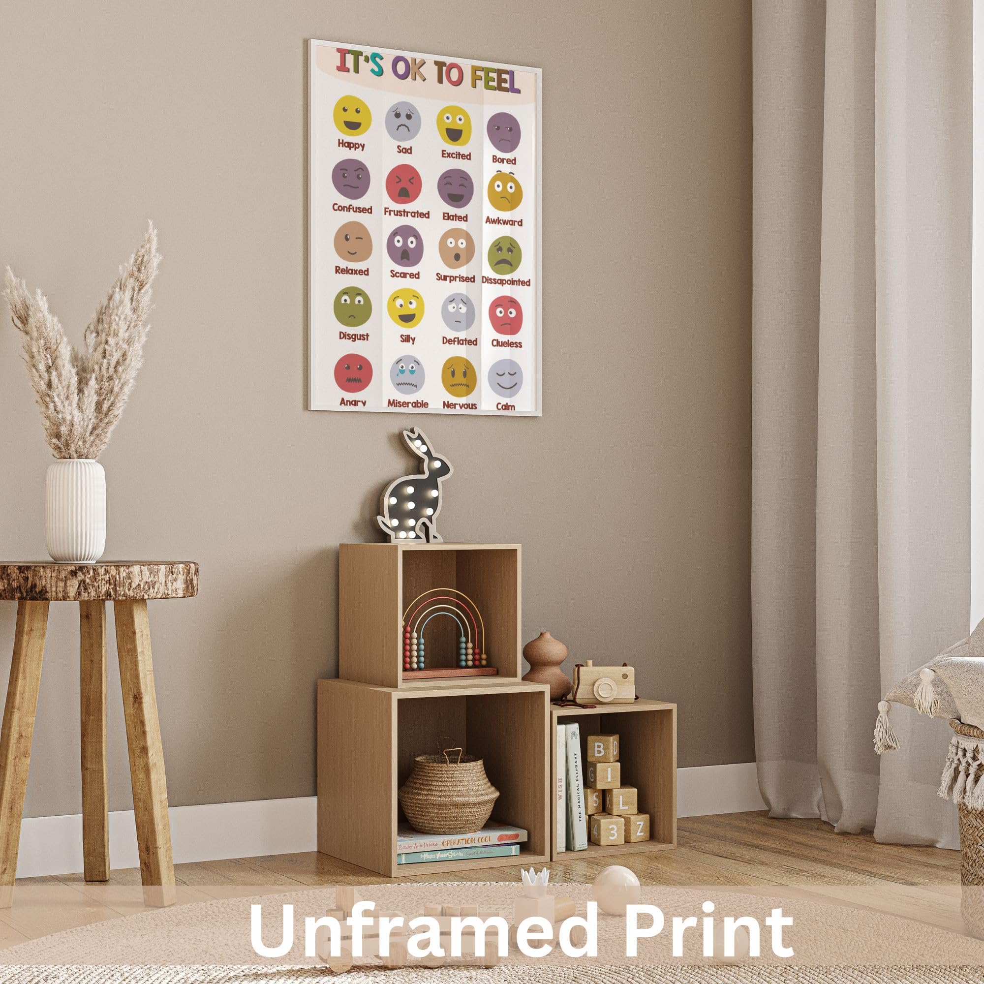65-teiliges Pinnwand-Set Mit Positiven Sprüchen - Boho Eukalyptus Design Für Klassenzimmer, Büro & Psychische Gesundheit