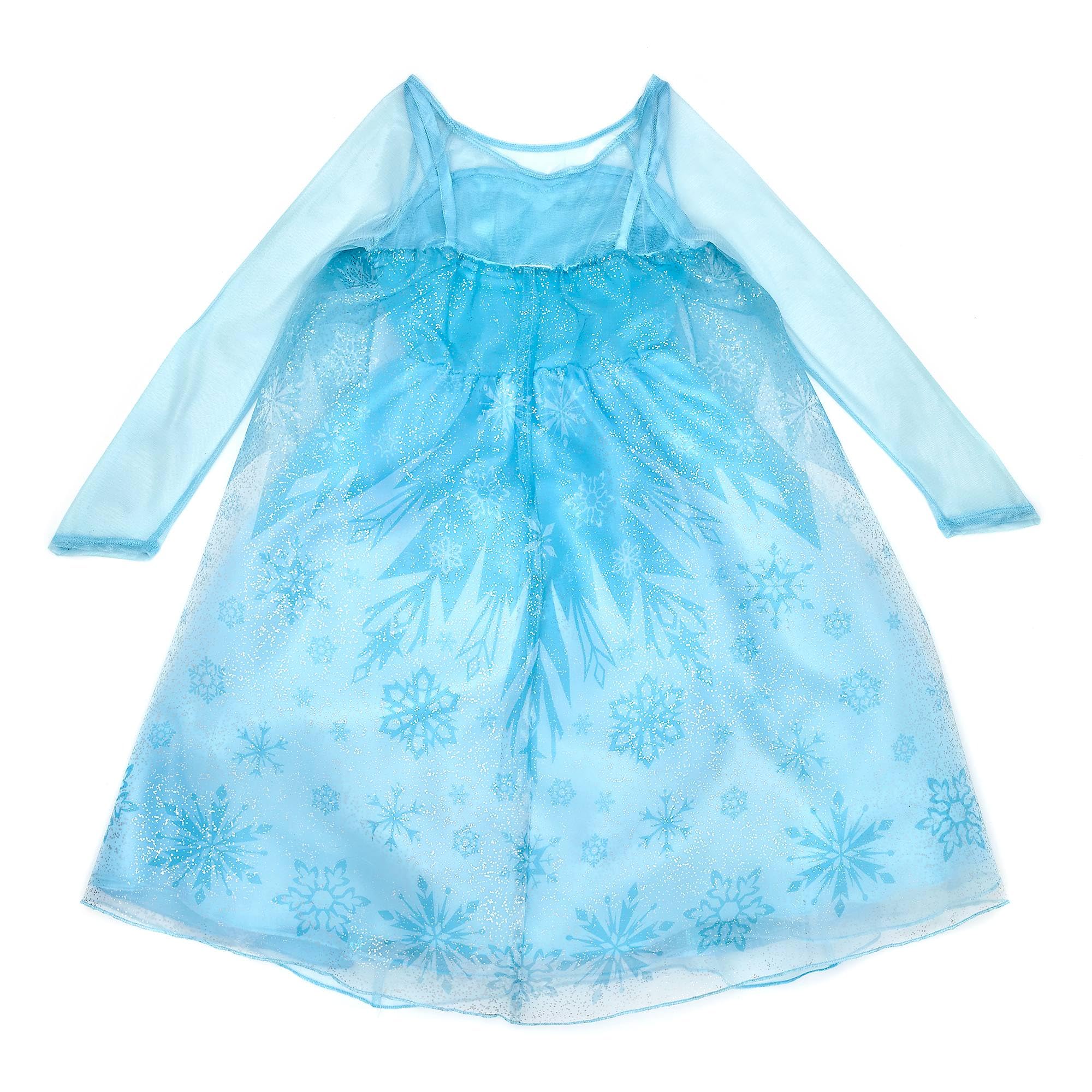 queen elsa dress disney store Frozen 2 toddler Princess Costume Trailing Elsa Dress for Girls Blue / 5 main image 1