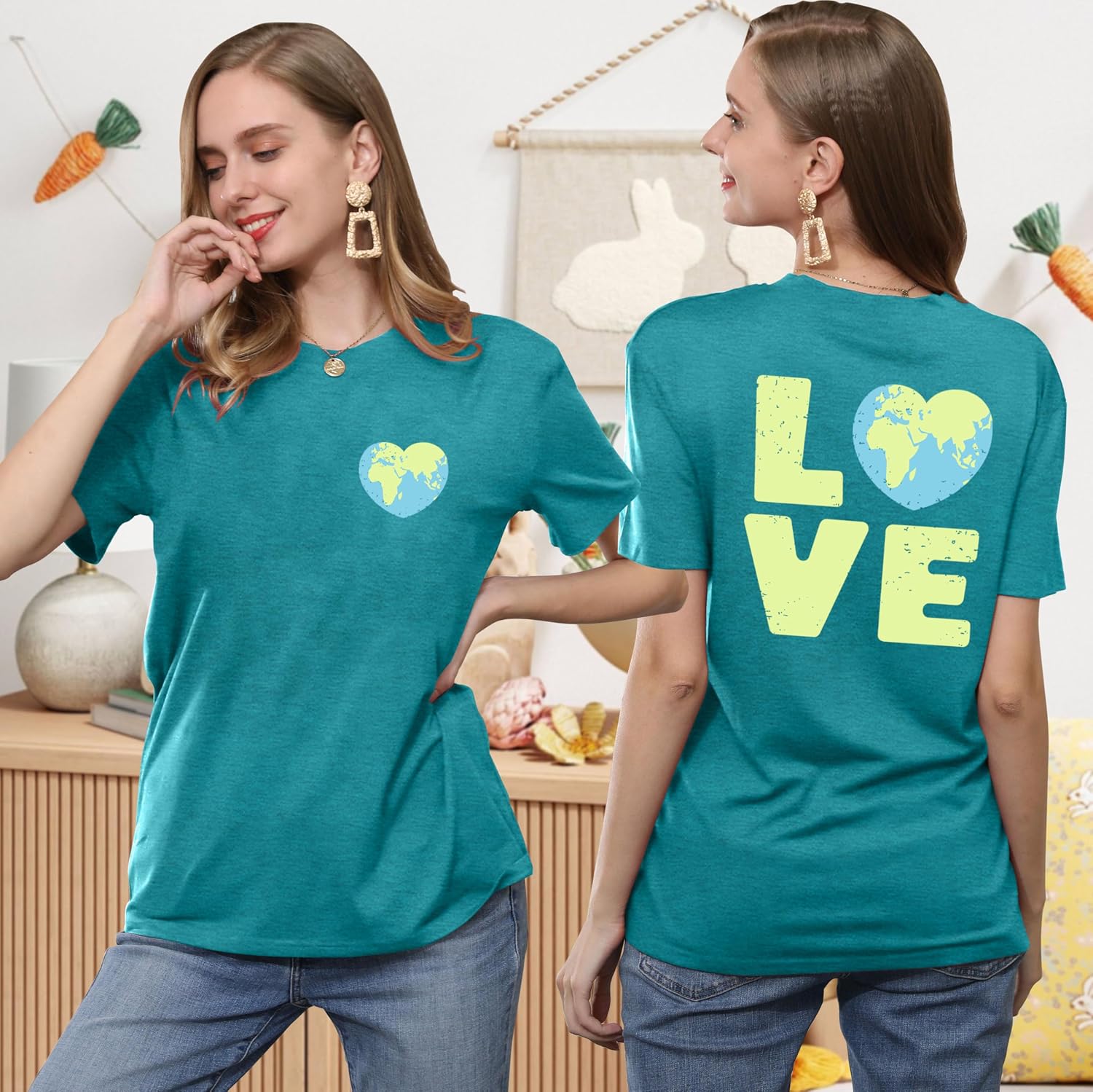 Earth Day Shirt Women Every Day Earth Day Shirt Environmental Graphic T Shirt Casual Tee Tops image 3