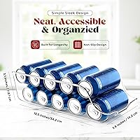 Vista 2 de Utopia Kitchen Organizador y dispensador de latas de soda para refrigerador/despensa, organizador de almacenamiento de latas duradero