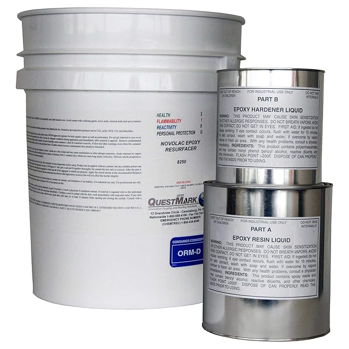 Buy QuestMark 8250 Novolac Epoxy Concrete Floor Patch 5 Gallon