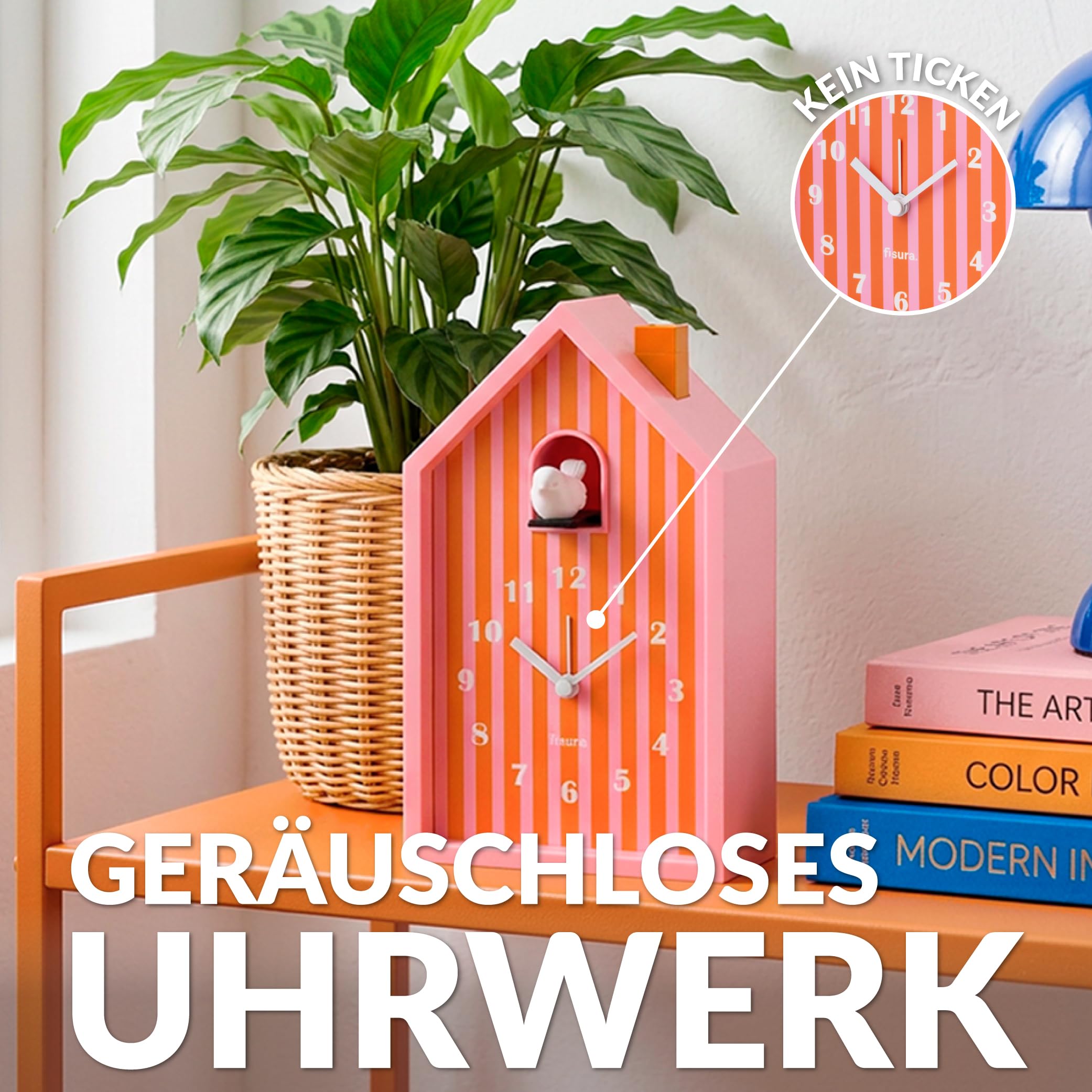 FISURA – Kuckuckswecker Häuschen (Orange)