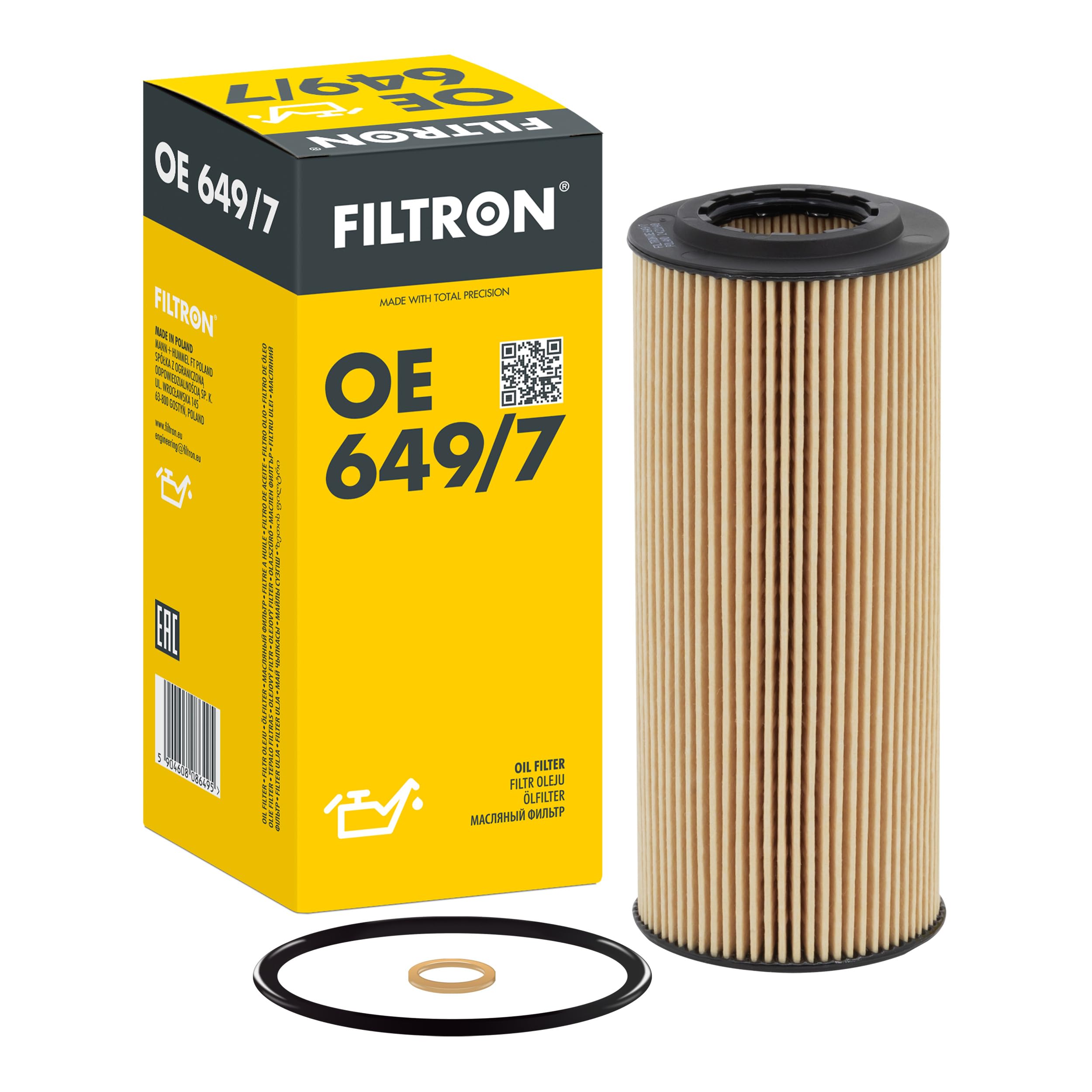 OIL FILTER OE 649/7 FOR ALPINA BMW 1/E87/3/E9/5/E6 X3/SAV/E83 M47 D20 2.0L D3
