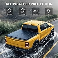 Vista 5 de YITAMOTOR Cubierta suave enrollable para caja de camioneta compatible con Chevy Colorado/GMC Canyon 2015-2022, plataforma Fleetside de 5.2 pies