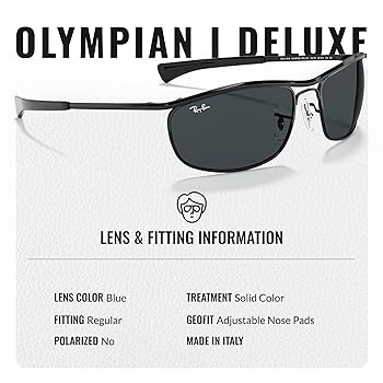 Amazon.com: Ray-Ban RB3119M Olympian Deluxe Oval Shape