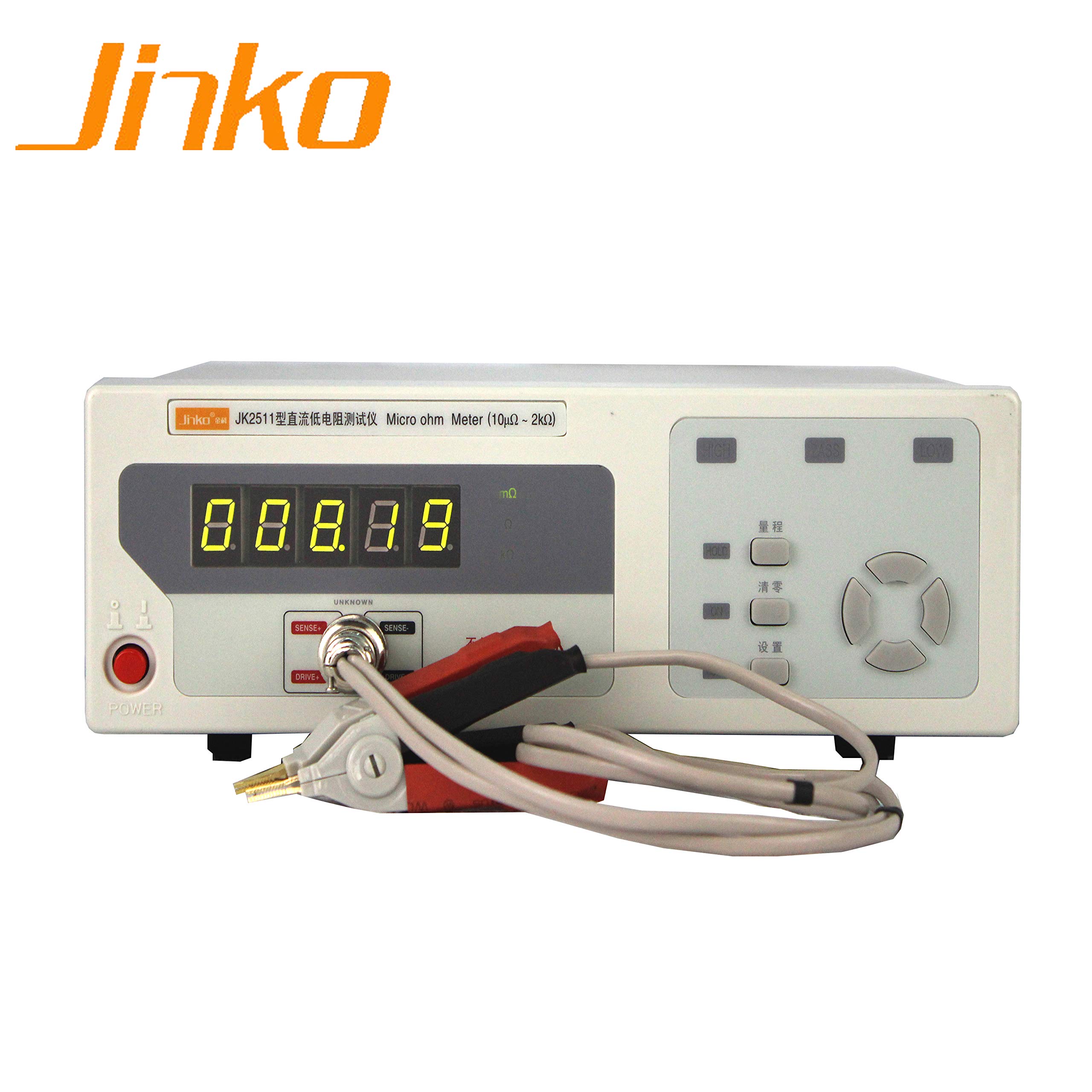 JK2512 DC Low ohm Meter 10micro ohm ~ 200K ohm