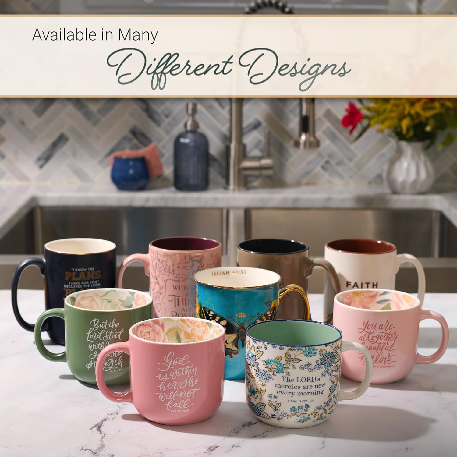 Christian Art Gifts Large Novelty Inspirational Ceramic Coffee & Tea Mug for Women: Altogether Beautiful Encouraging Scripture, Microwave & Dishwasher Safe, Pink, 15 oz. - Image 7