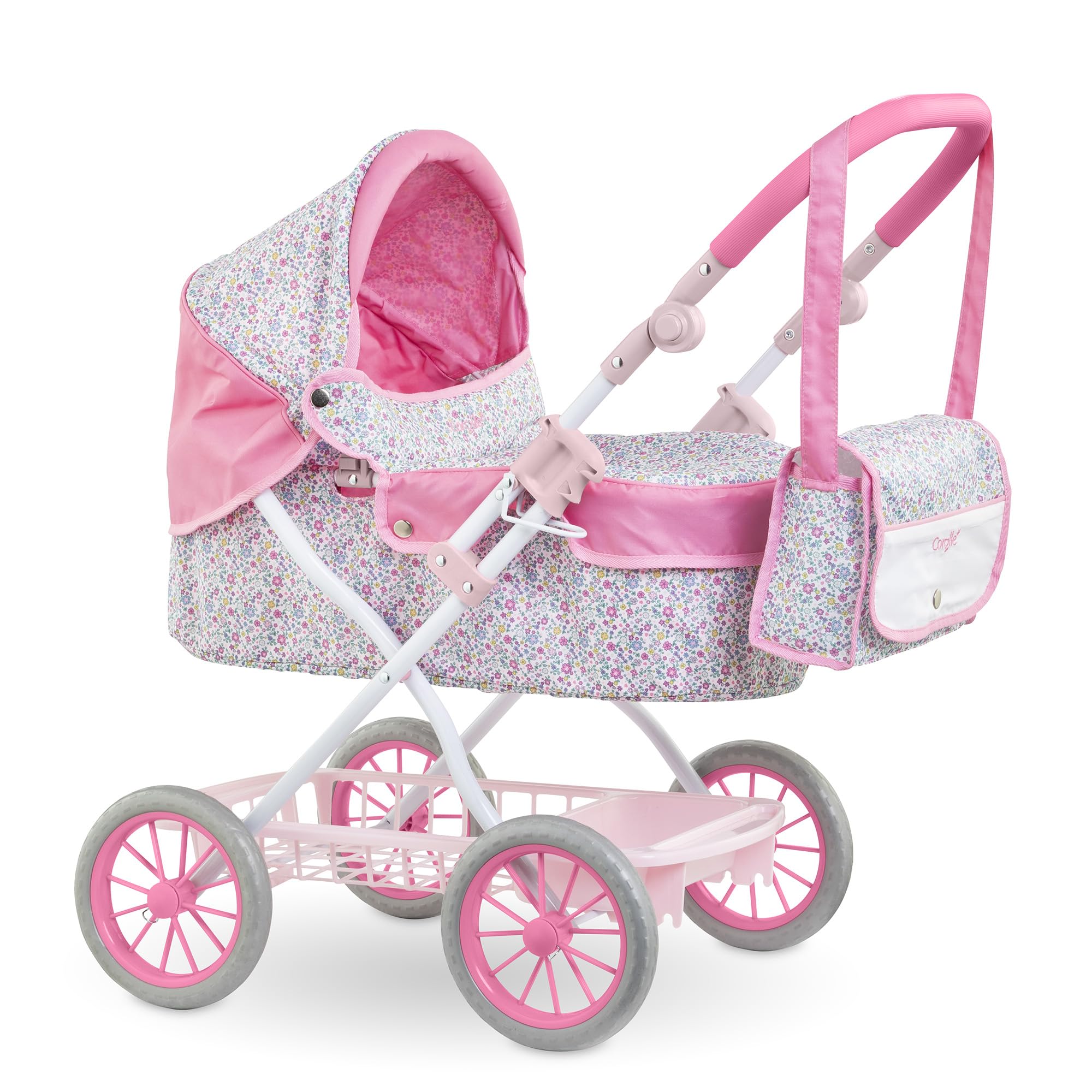 Corolle - Carrozzina floreale, accessorio, per poponi 36 cm, 42 cm e 52 cm, dai 3 anni, 9000141860