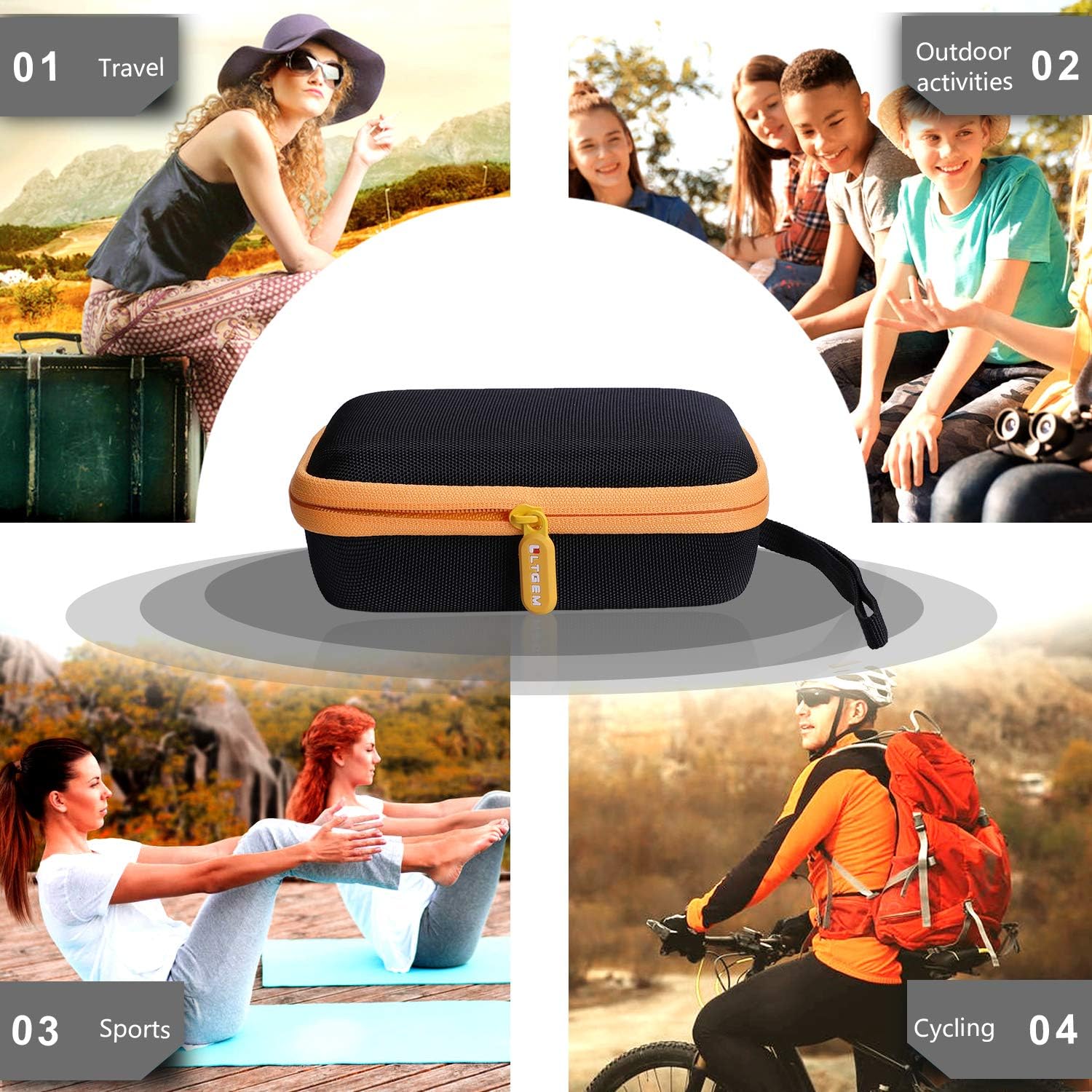 LTGEM Tool Carrying Case Compatible with Fluke 101/106/107/113/114/115/116 AC/DC Current Handheld Digital Multimeter