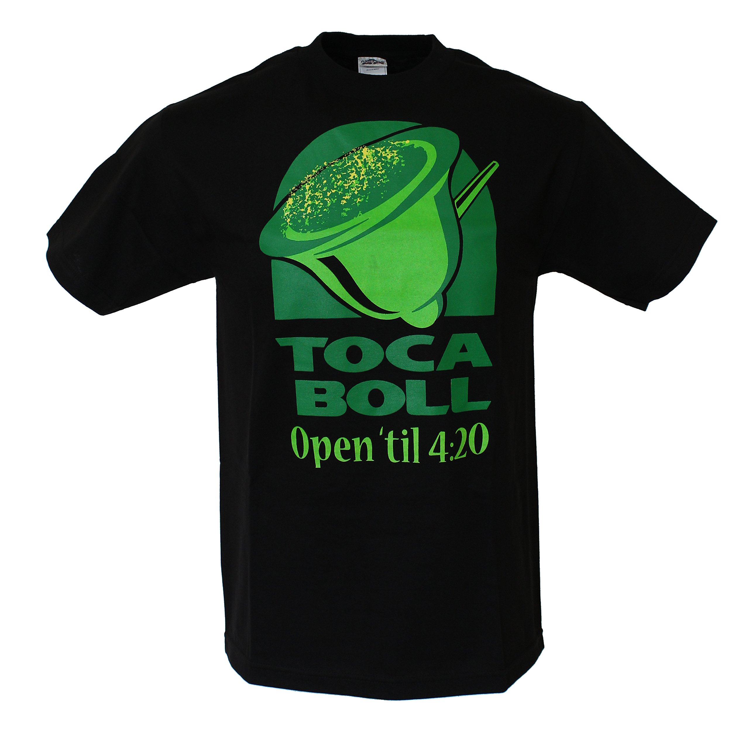 City Of Angels T Shirts Toca Boll Weed 420 Kush Men's Funny T Shirt Small Black Apparel