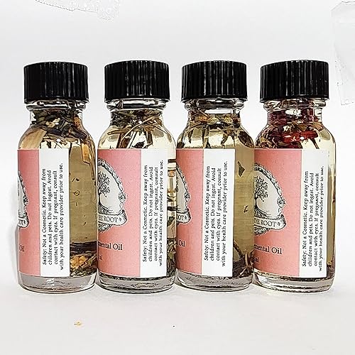 Miniatura 7 de Cuatro aceites elementales de Art of the Root | Hecho a mano con hierbas y aceites esenciales, incluye mezclas de aire, fuego, tierra y agua |