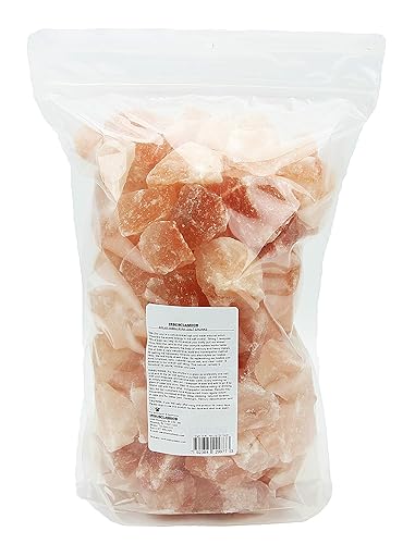 IndusClassic - Trozos de sal del Himalaya con suela de 10 libras, aumenta la hidratación, la energía, la vibración y repone electrolitos con 84