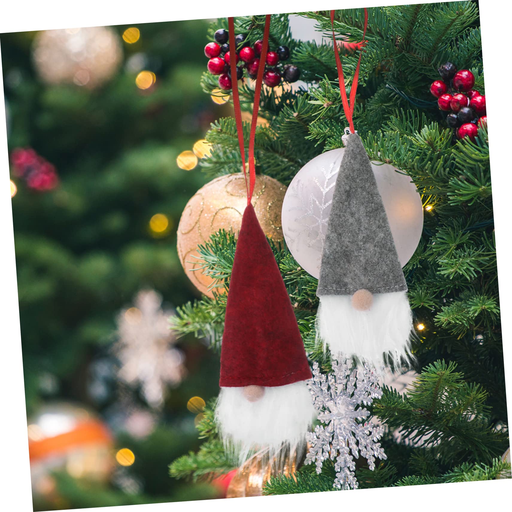 Cabilock 3 Sätze Teiliges Weihnachtsbaum Hängeornament Mit GNOME Dekorationen Aus Plüsch Für Festliche Anlässe Und Weihnachtsdekorationen Stück * 3
