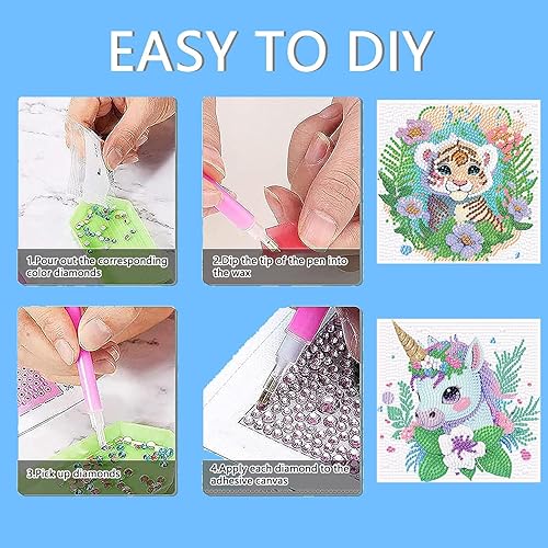 Miniatura 4 de Pintura artística de diamantes 5D, kits de pintura de diamantes de Aurora para adultos, arte y manualidades de diamantes de imitación de cristal de