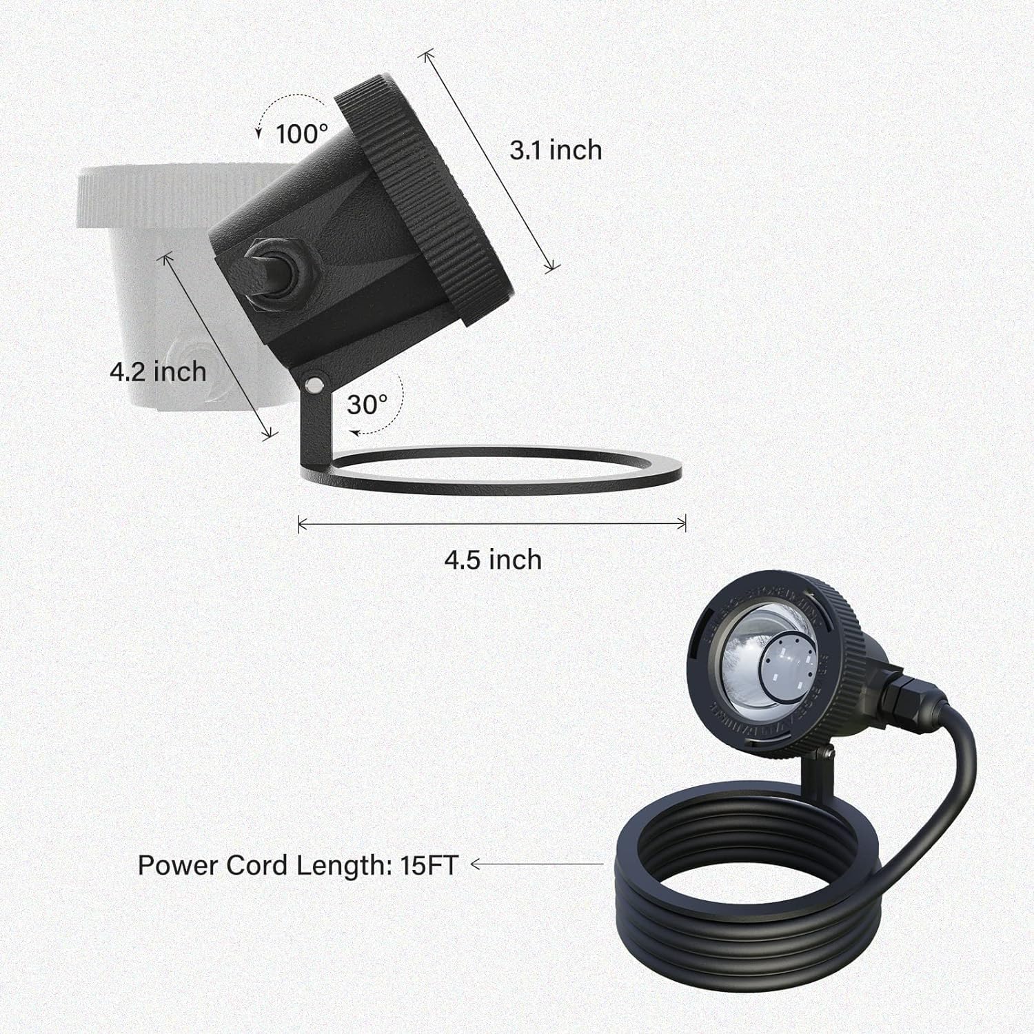 Snapklik.com : GOODSMANN Landscape Lights 4PK Low Voltage Pond Lights ...