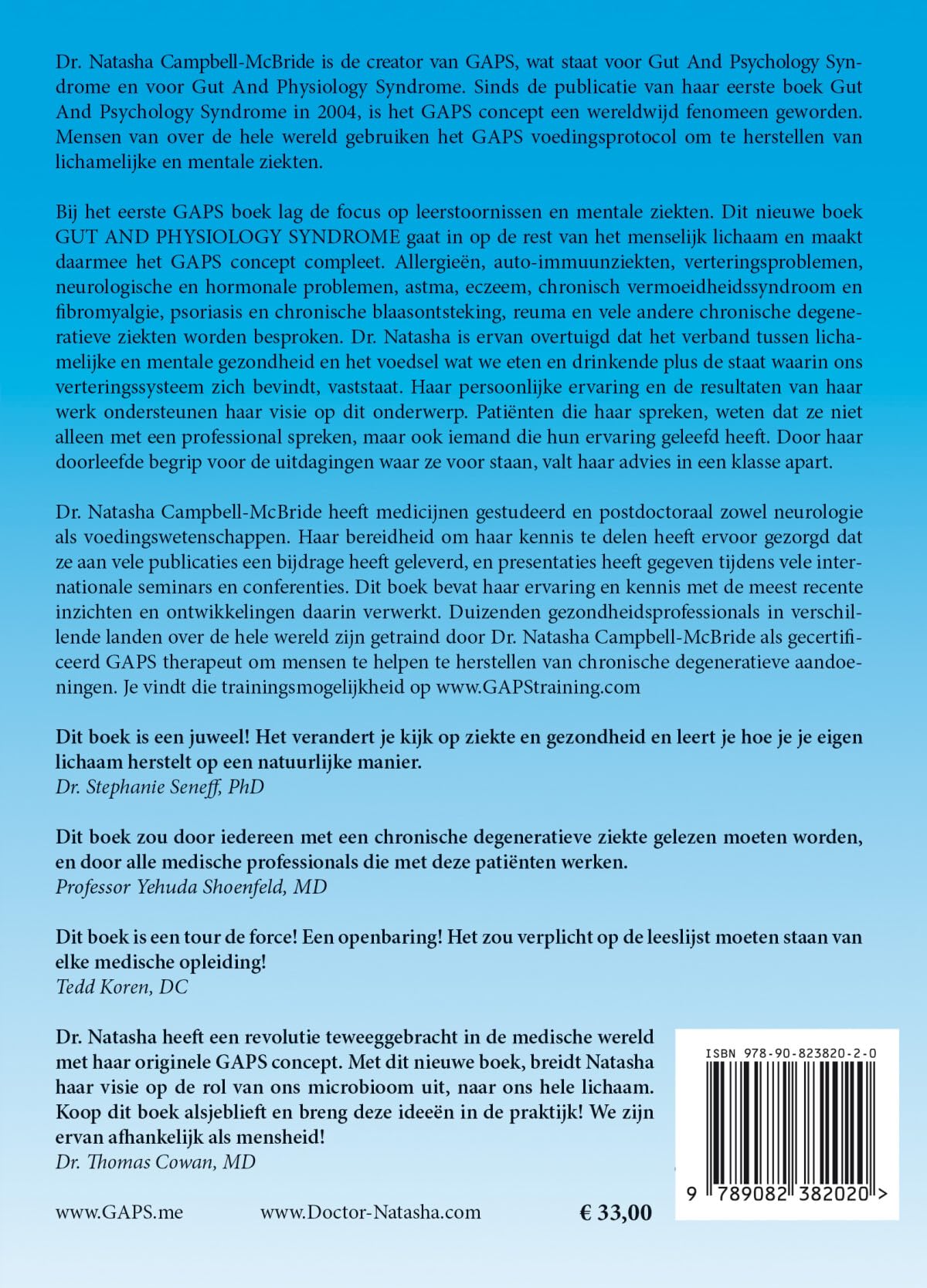 Gut and Physiology Syndrome: een natuurlijke behandeling voor auto-immuunziekten, allergieën, gewrichtsontstekingen, darmproblemen, vermoeidheid, hormonale problemen en neurologische ziekten