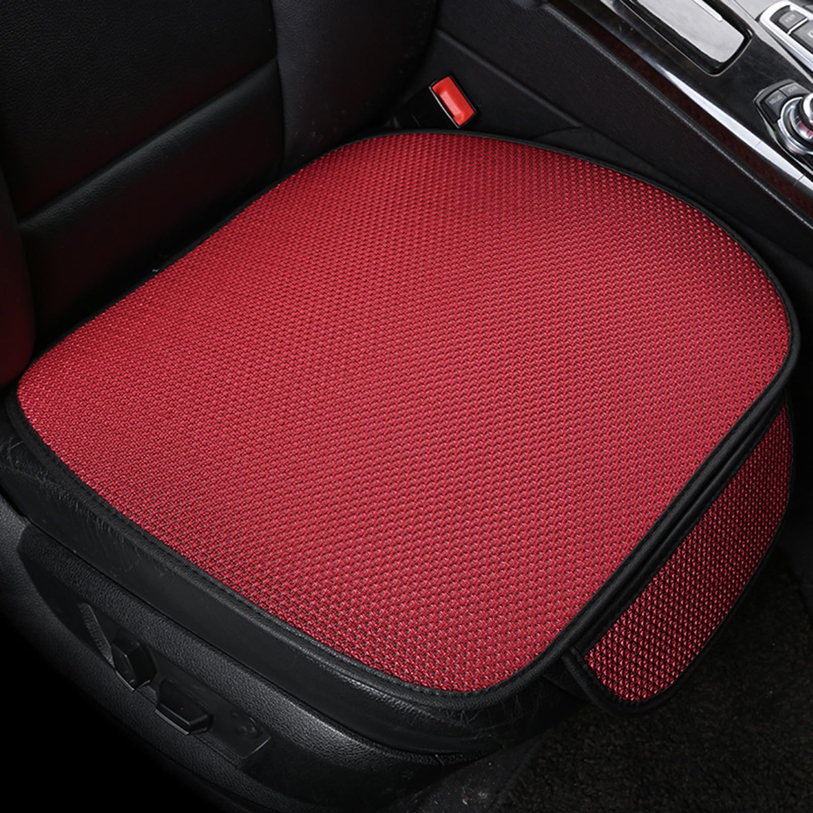 vvag 2Pack Car Seat Covers for Front Seats, Extra Large 19.6" Car Seat Cushion for Car Seat Driver Long Sitting, for Car Driver Seat Office Chair Home Use (Red x 2)