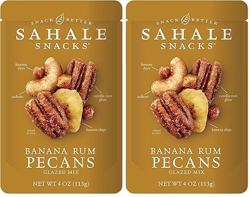 Miniatura 6 de Sahale Snacks Mezcla glaseada de ron plátano sin gluten, 4 onzas