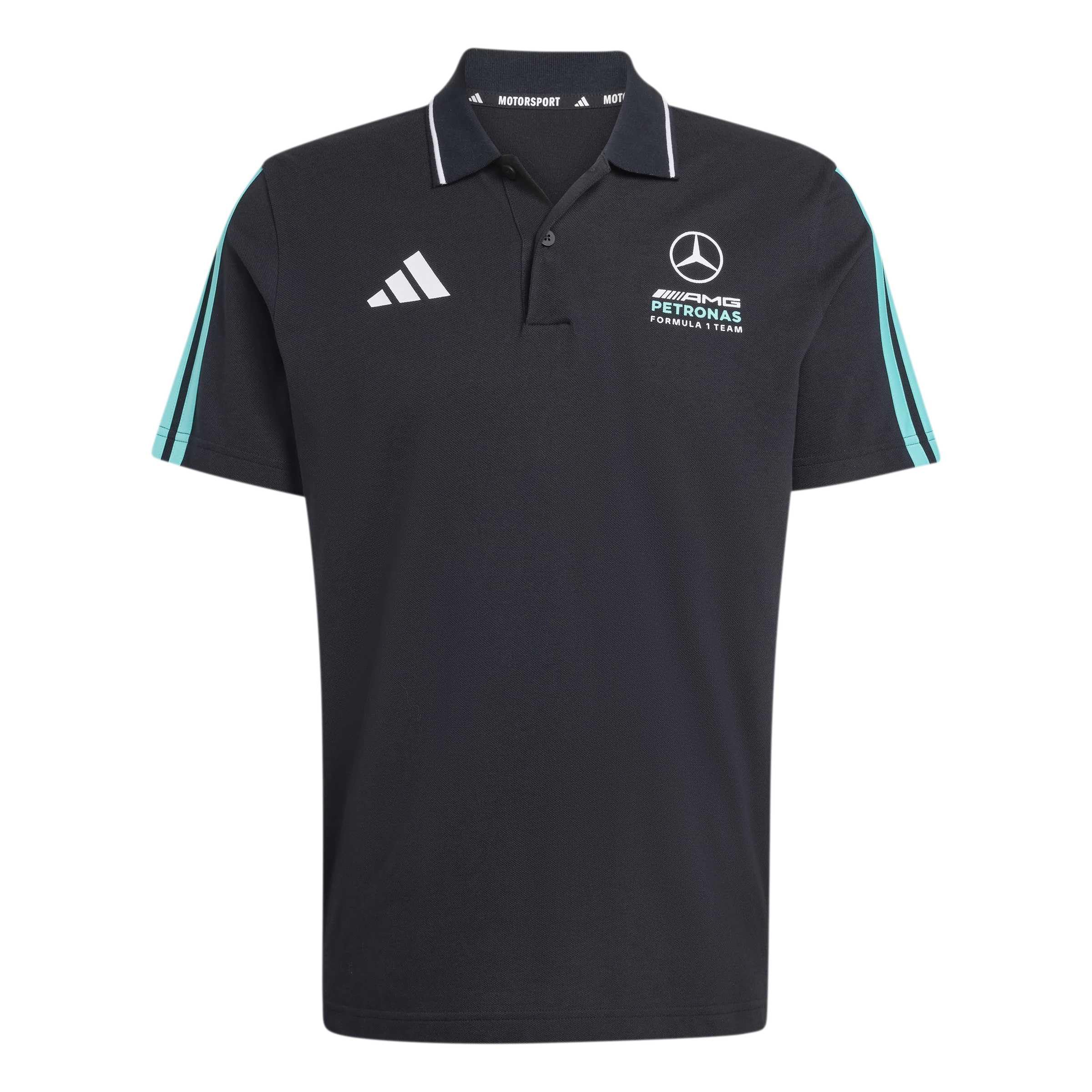 Adidas Men's Noir Mercedes-Amg Petronas Formula One Team Dna Polo