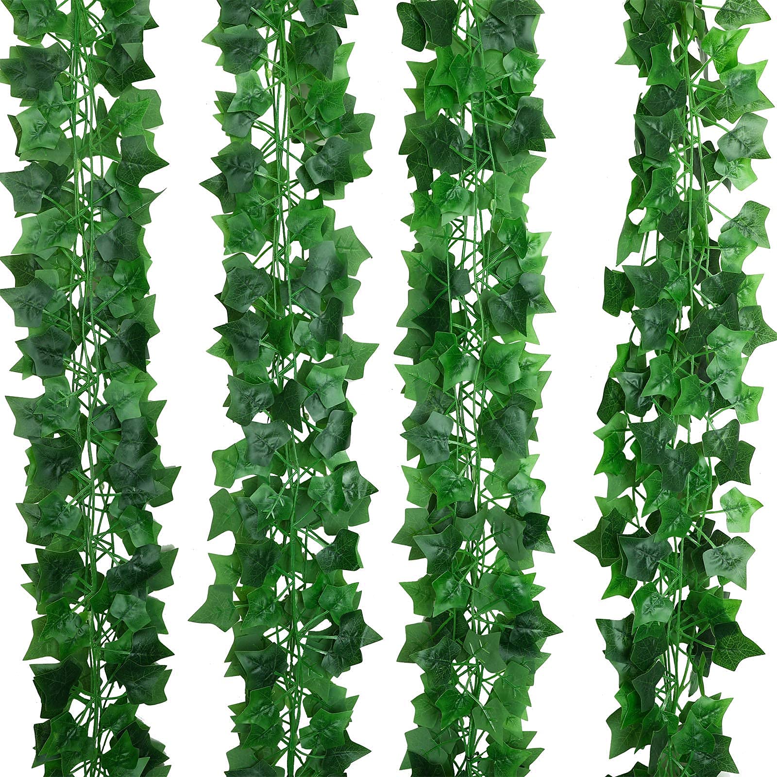 Hawesome 90Ft 12 Strands Artificial Ivy Garland, Fake Ivy Vines Hanging Plant Ivy, Vines for Bedroom, Garden, Decoration, Wedding, Garland Decoration