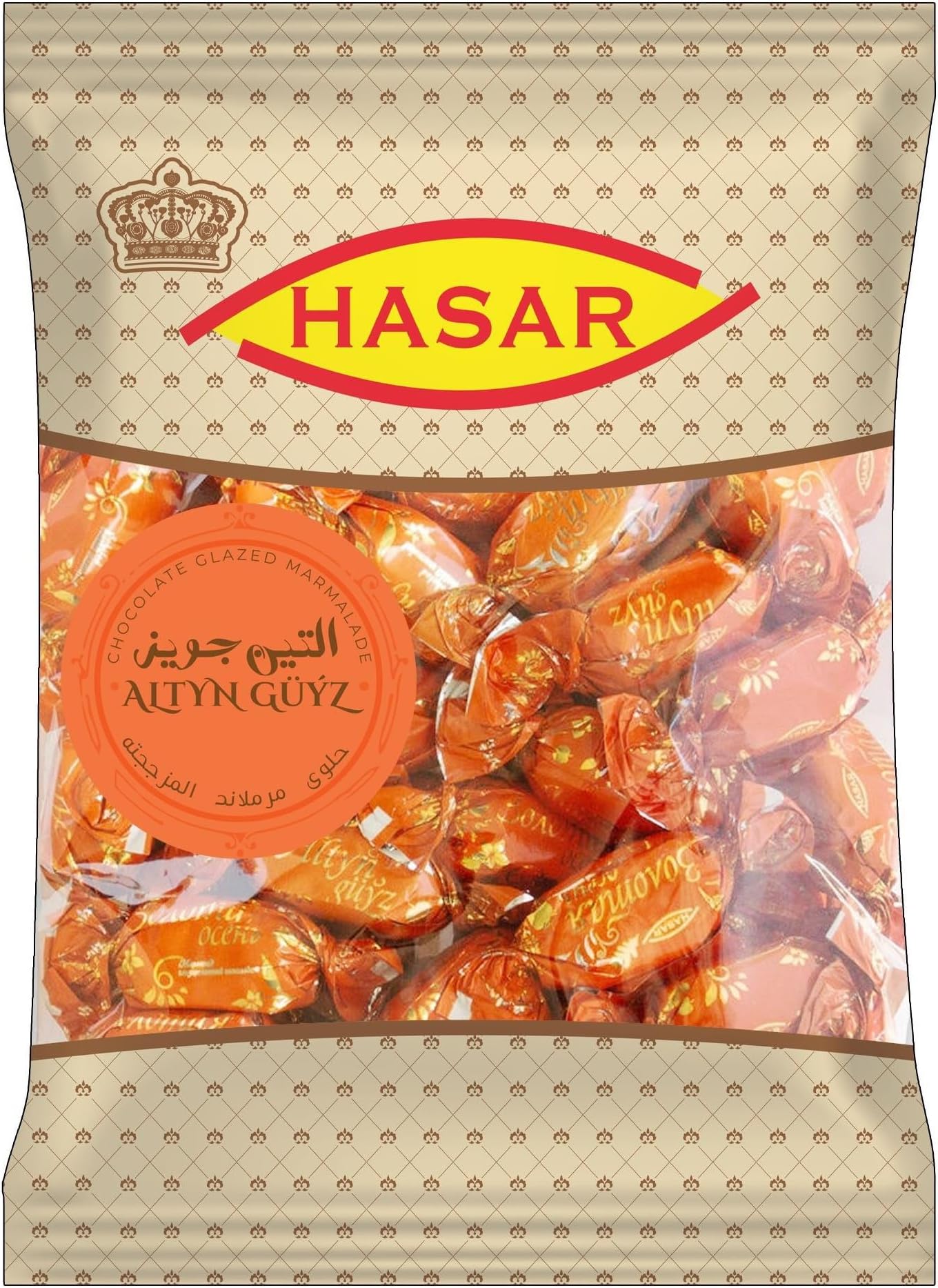 Hasar Altyn Guyz Chocolate Glazed Marmalade Pouch 400gm| Cocoa-Infused Citrus Jam Choco Preserve | Zesty Marmalade