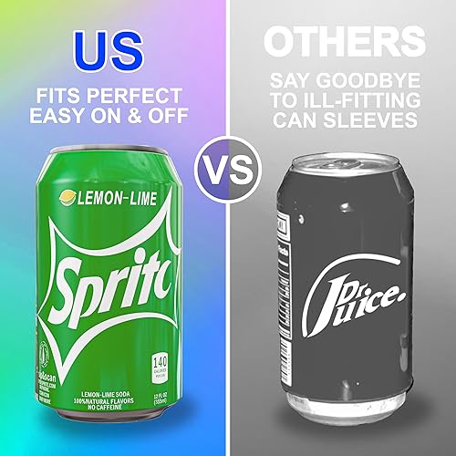 Miniatura 2 de Skywin Funda de silicona para latas, paquete de 3, 12 onzas (12.0 fl oz), cubierta de lata ocultándola como una lata de silicona para latas de soda