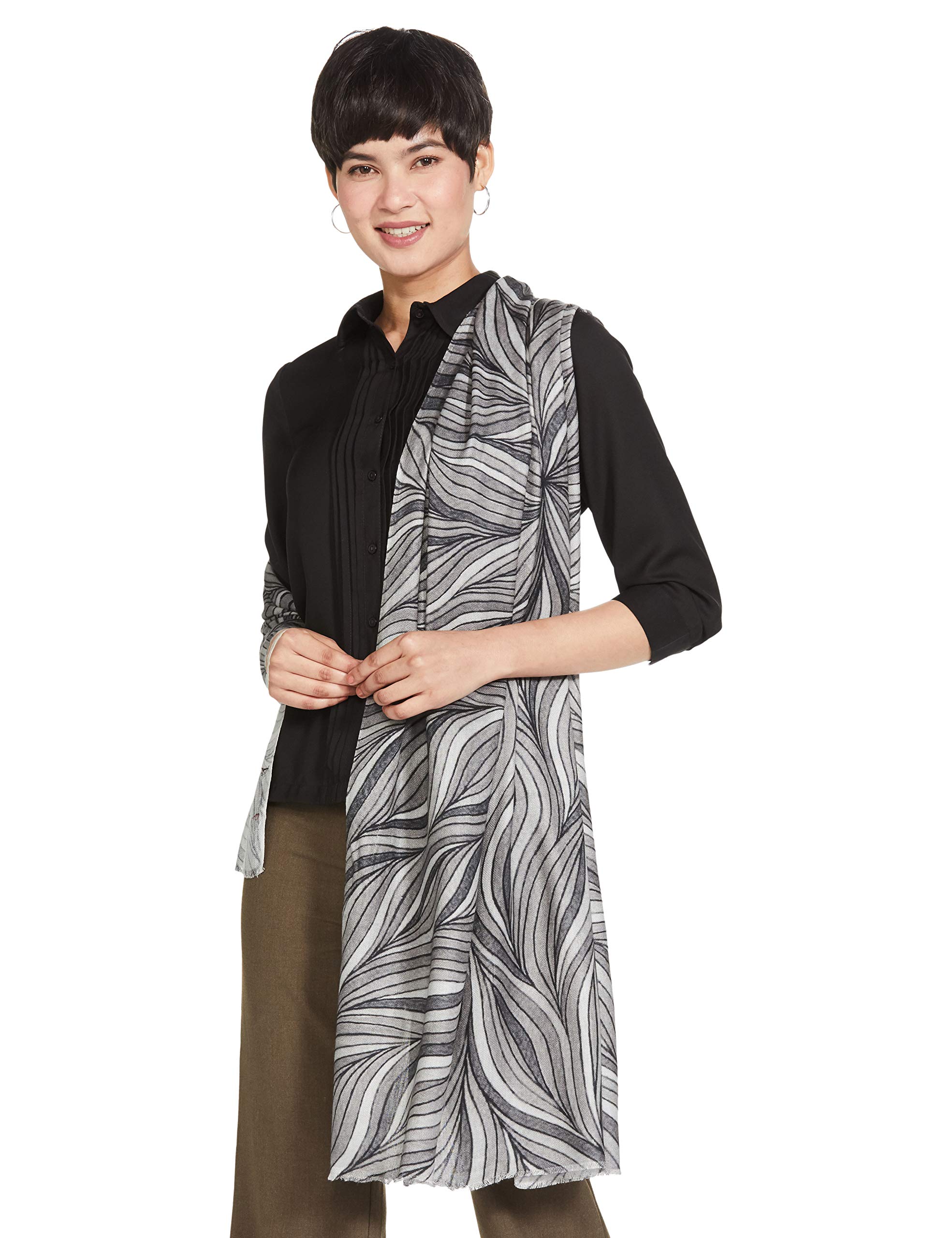 pashtush Women's Soft Bamboo Scarf, Casual, Printed Scarf, Extra Soft-picture-54