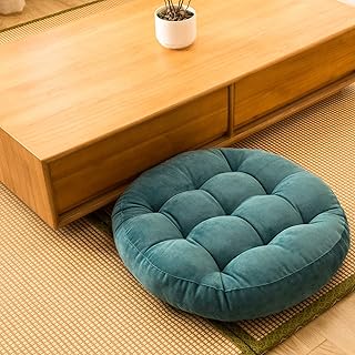ZYBW Poduszki podłogowe poduszki medytacyjne poduszka medytacyjna miękka pogrubiona sztruksowa poduszka do siedzenia tatami do jogi salonu kawy na balkon dzieci zwierzęta domowe na zewnątrz meble poduszki 56 x 56 cm te