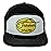 Fishoholic Snapback Baseball Fishing Hat - Mesh Trucker Fishing Gift for Dad Father Blackyellow