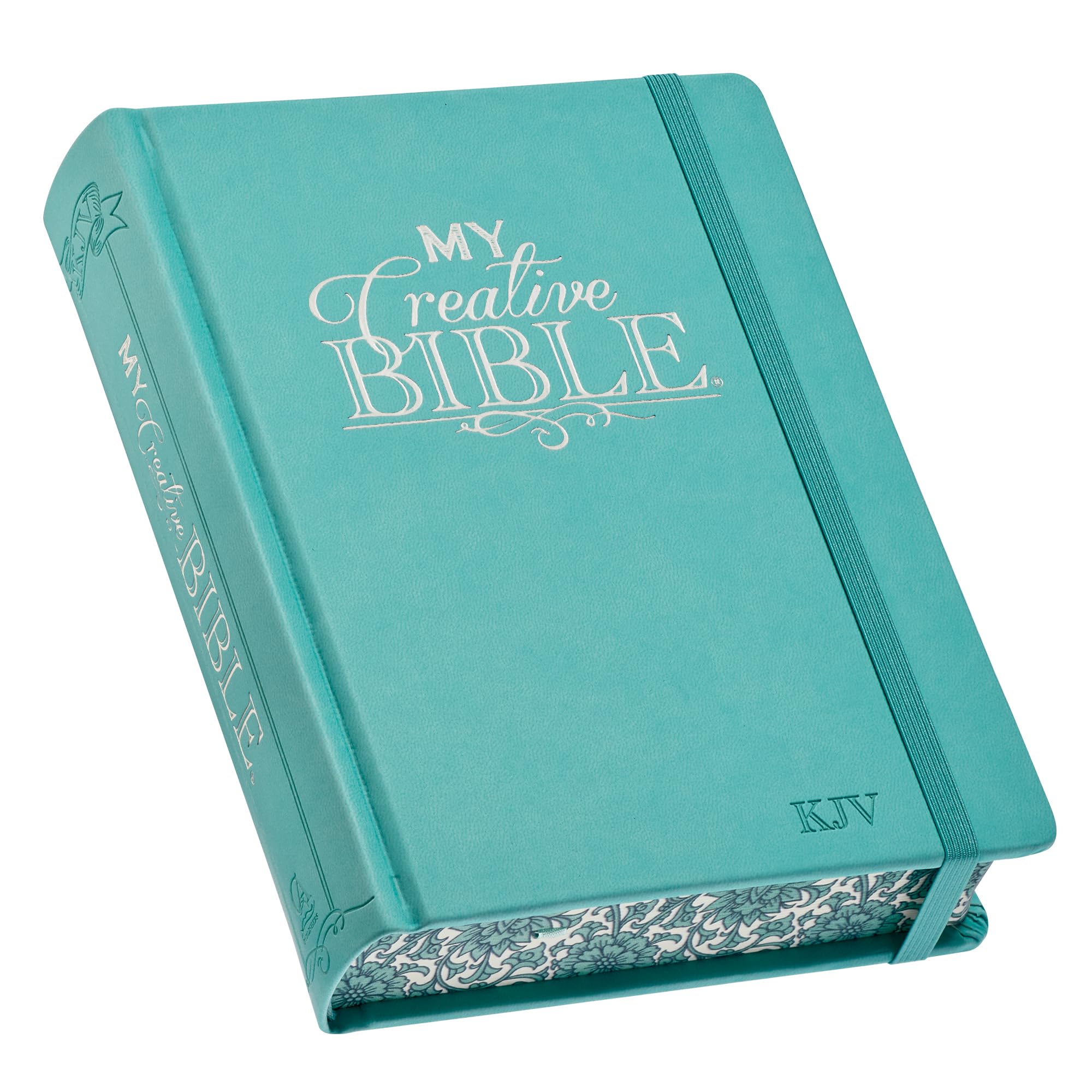 KJV Holy Bible, My Creative Bible, Faux Leather Hardcover - Ribbon Marker, King James Version, Teal w/Elastic Closure (KJV Creative Editions)