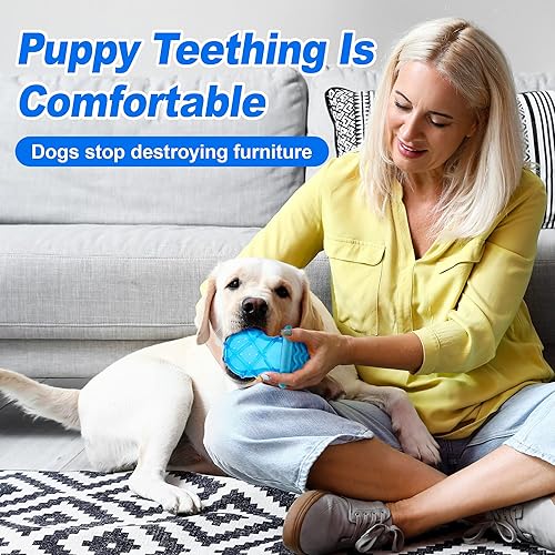 Miniatura 4 de Juguetes masticables para dentición de cachorros de 2 a 8 meses juguetes para cachorros de 360 calmante para picazón de dientes doloridos juguete